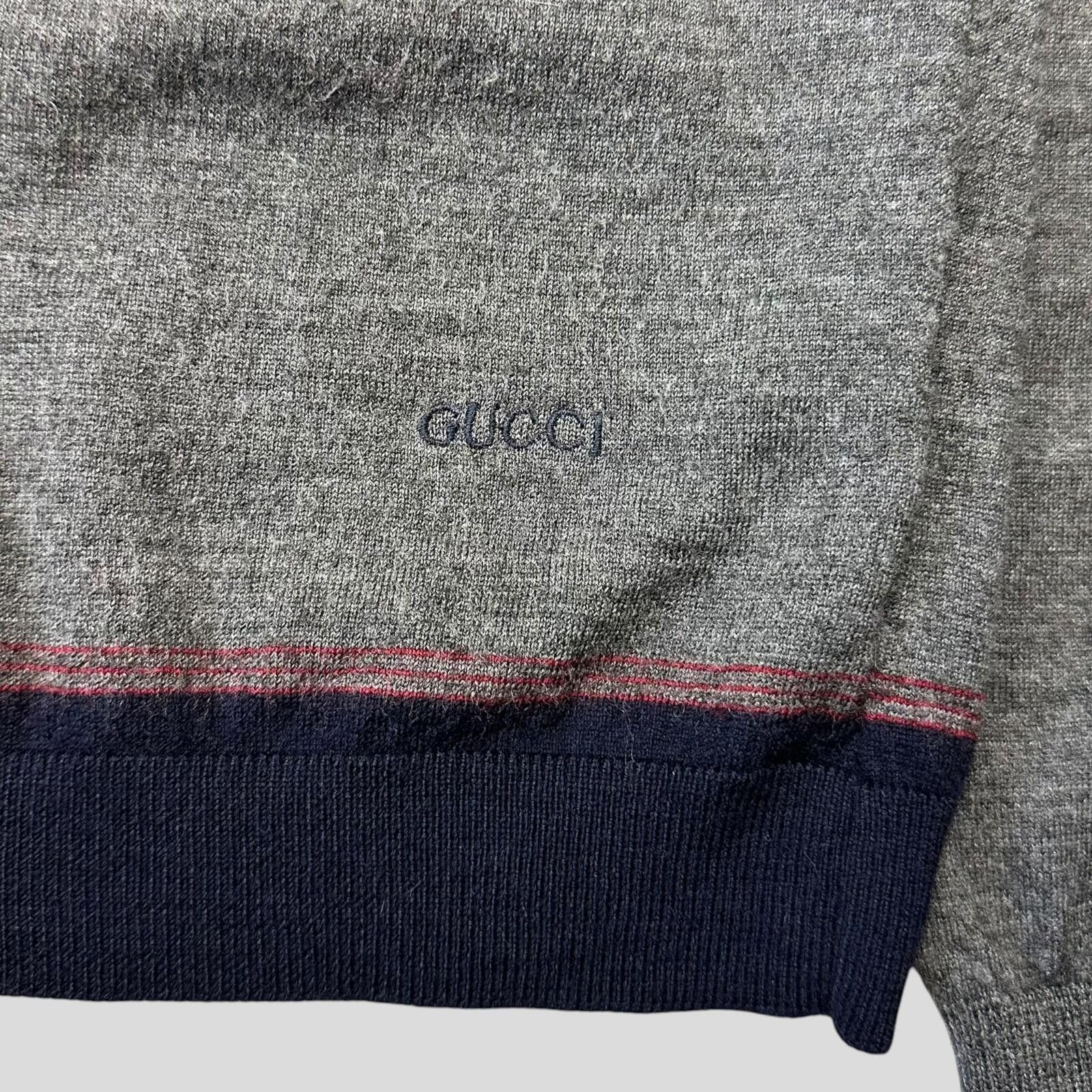 Gucci Gucci by Tom Ford 00’s Embroidered Logo Light Wool Knit - S Size US S / EU 44-46 / 1 - 2 Thumbnail