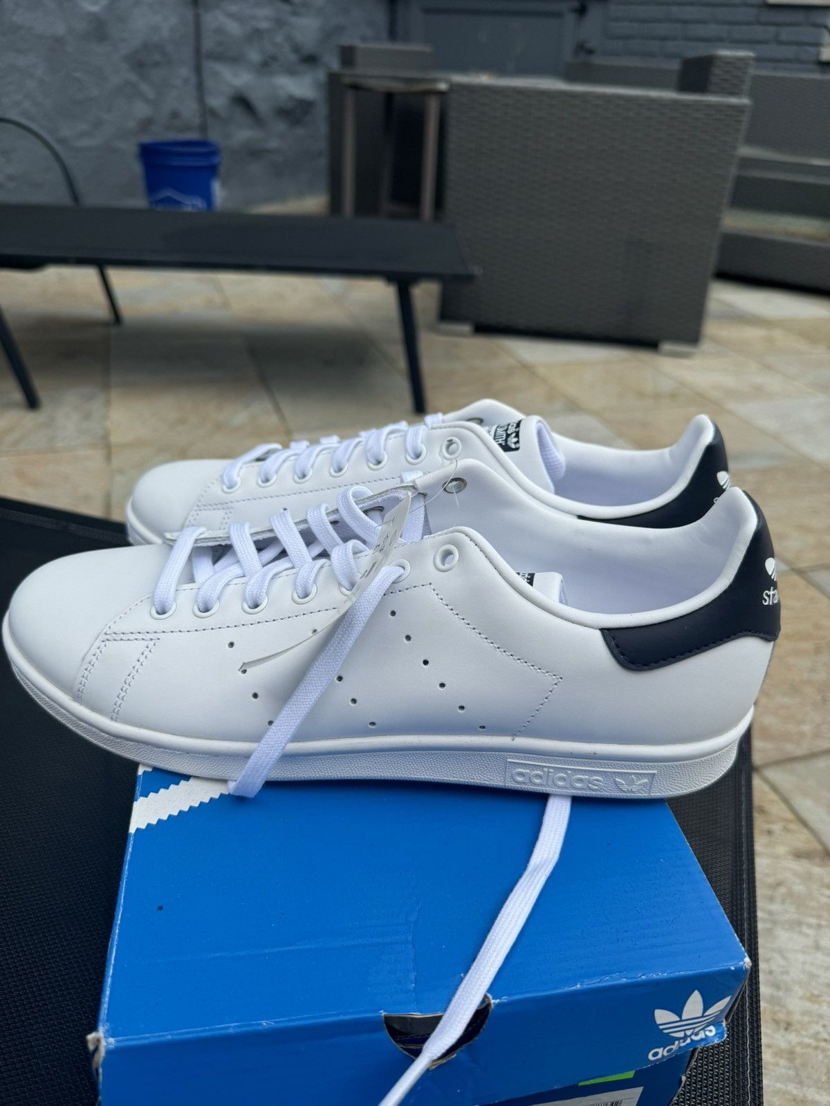 Adidas Adidas Stan Smith Sz 10 Navy Size US 10 / EU 43 - 3 Thumbnail
