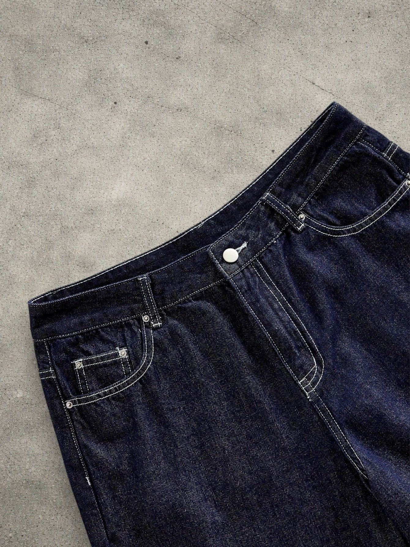 Vintage Dark blue jeans shorts Size US 34 / EU 50 - 3 Thumbnail