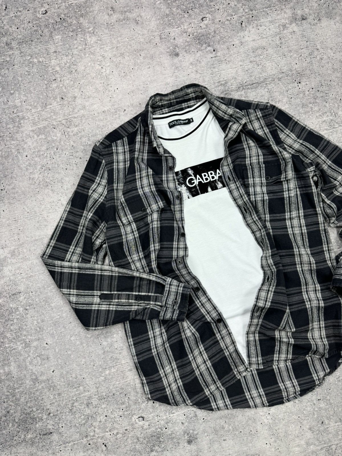 Flannel Vintage Y2K Plaid Flannel Checkered Shirt Travis Scott Style Size US S / EU 44-46 / 1 - 2 Thumbnail
