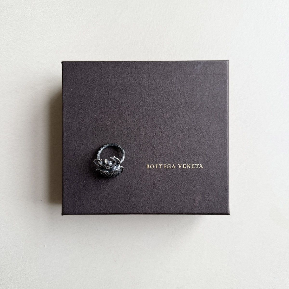 Bottega Veneta Bottega Veneta Silver Beetle Ring Size ONE SIZE - 3 Thumbnail