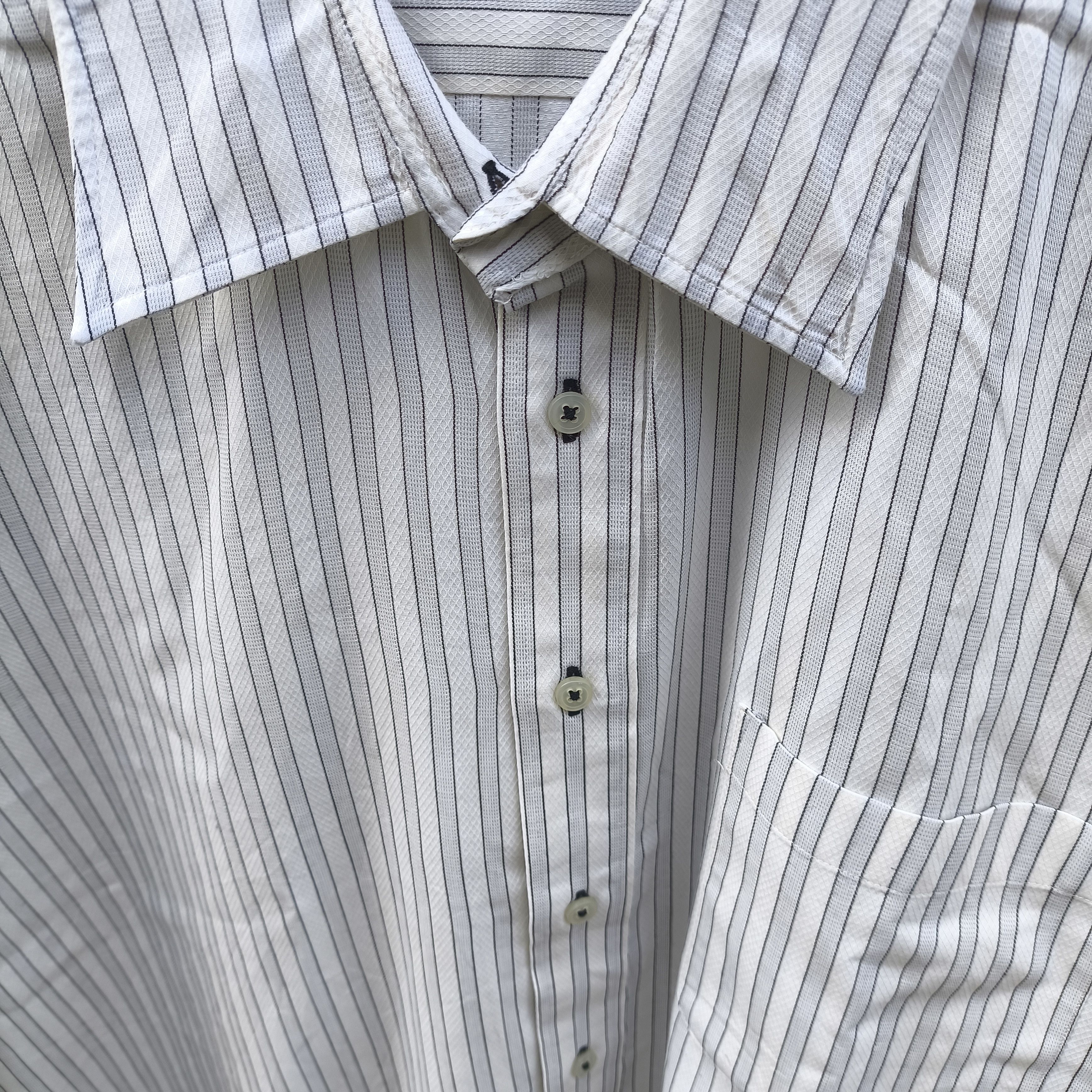 Yohji Yamamoto Yohji Yamamoto y'saccs sacsny striped shirt button up Size US XL / EU 56 / 4 - 4 Thumbnail