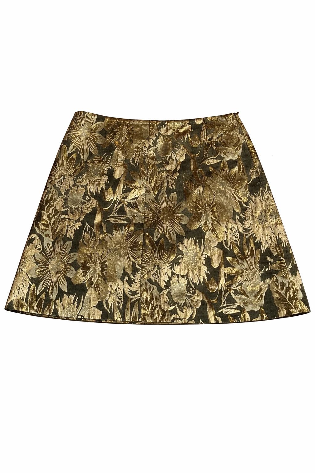 Other Paul Costelloe Dressage Gold Floral Brocade Skirt UK 10 Size L / US 10 / IT 46 - 1 Thumbnail