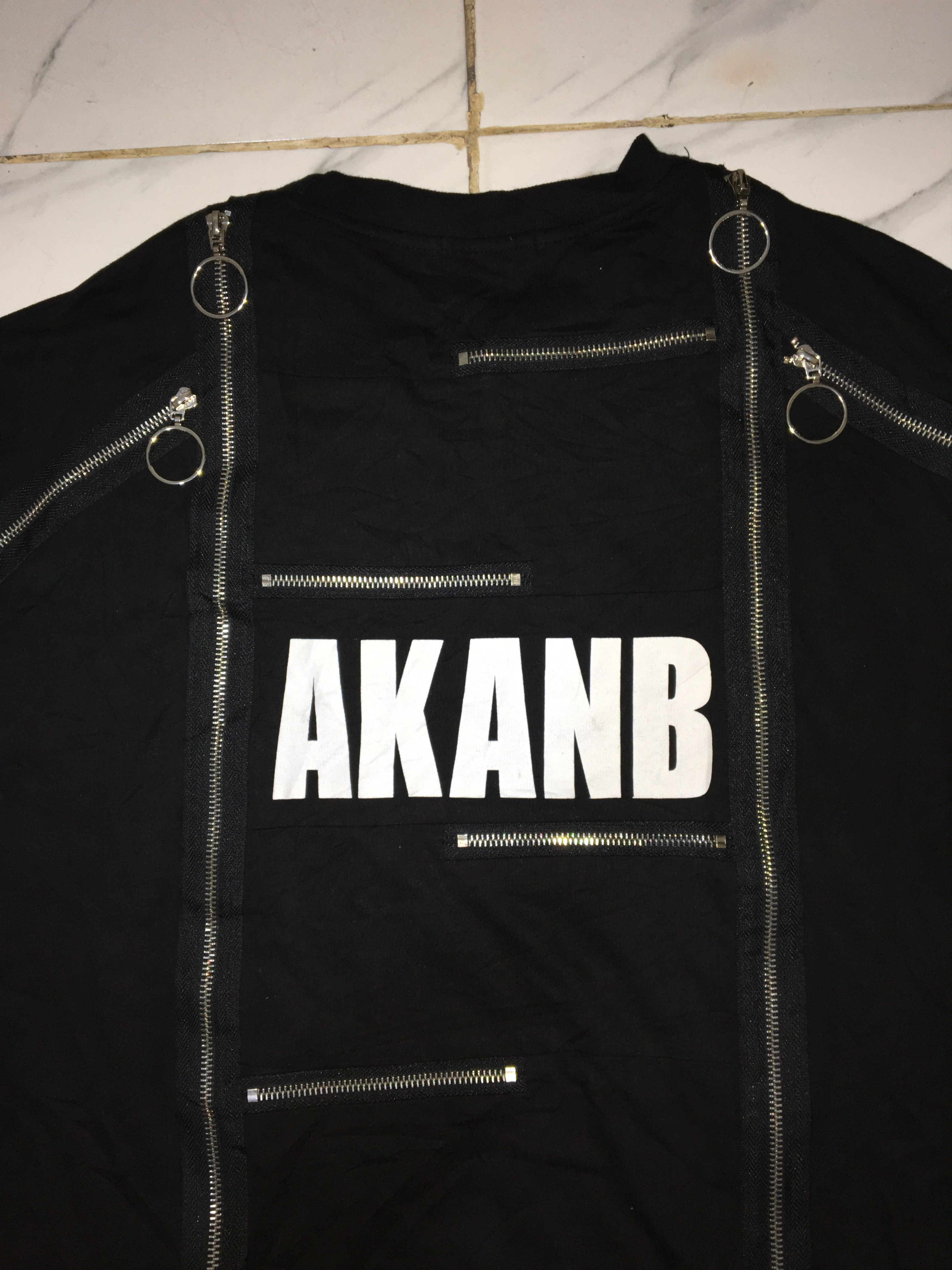 Japanese Brand ANBULLET ZIPPER TSHIRT Size US L / EU 52-54 / 3 - 5 Thumbnail