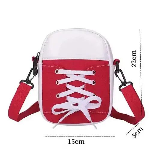 Goods Bag Fashion Canvas Crossbody Bag Personality Shoes Shape Size ONE SIZE - 3 Thumbnail