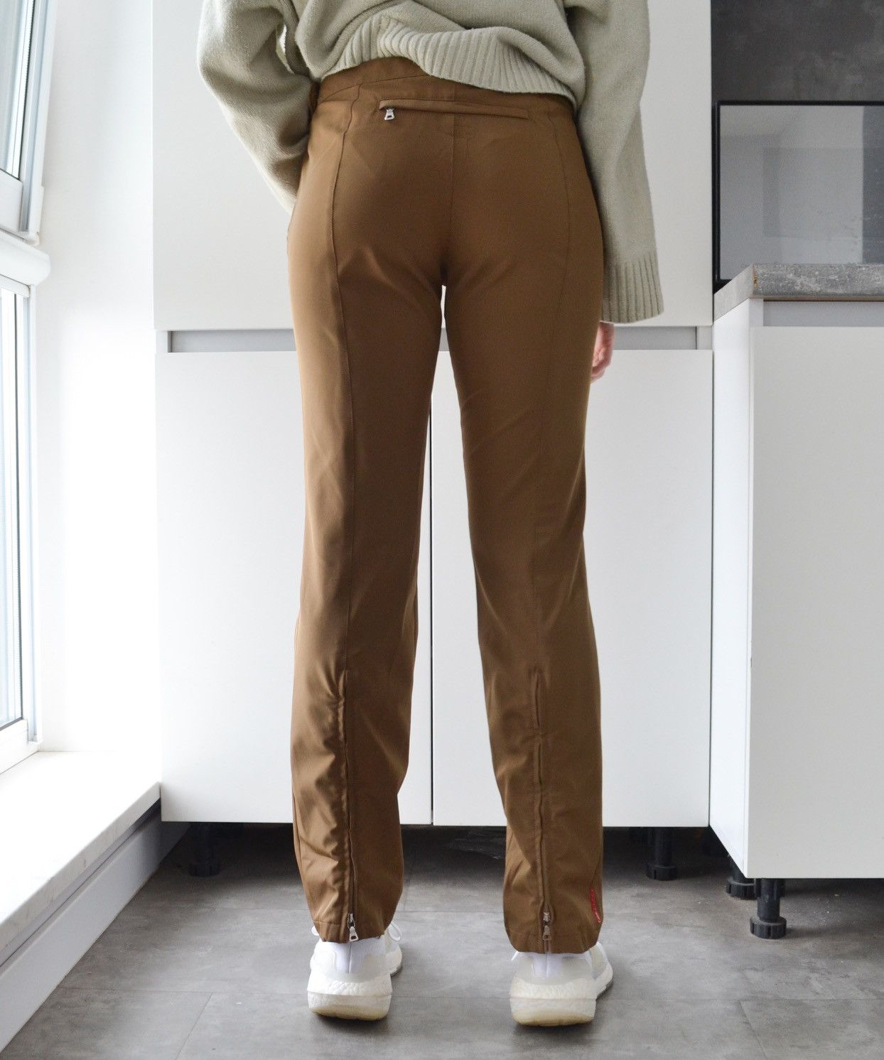 Prada 🔴 PRADA Pants Nylon Trousers Red Tab Sport Zip Gold Size 30" / US 8 / IT 44 - 5 Thumbnail