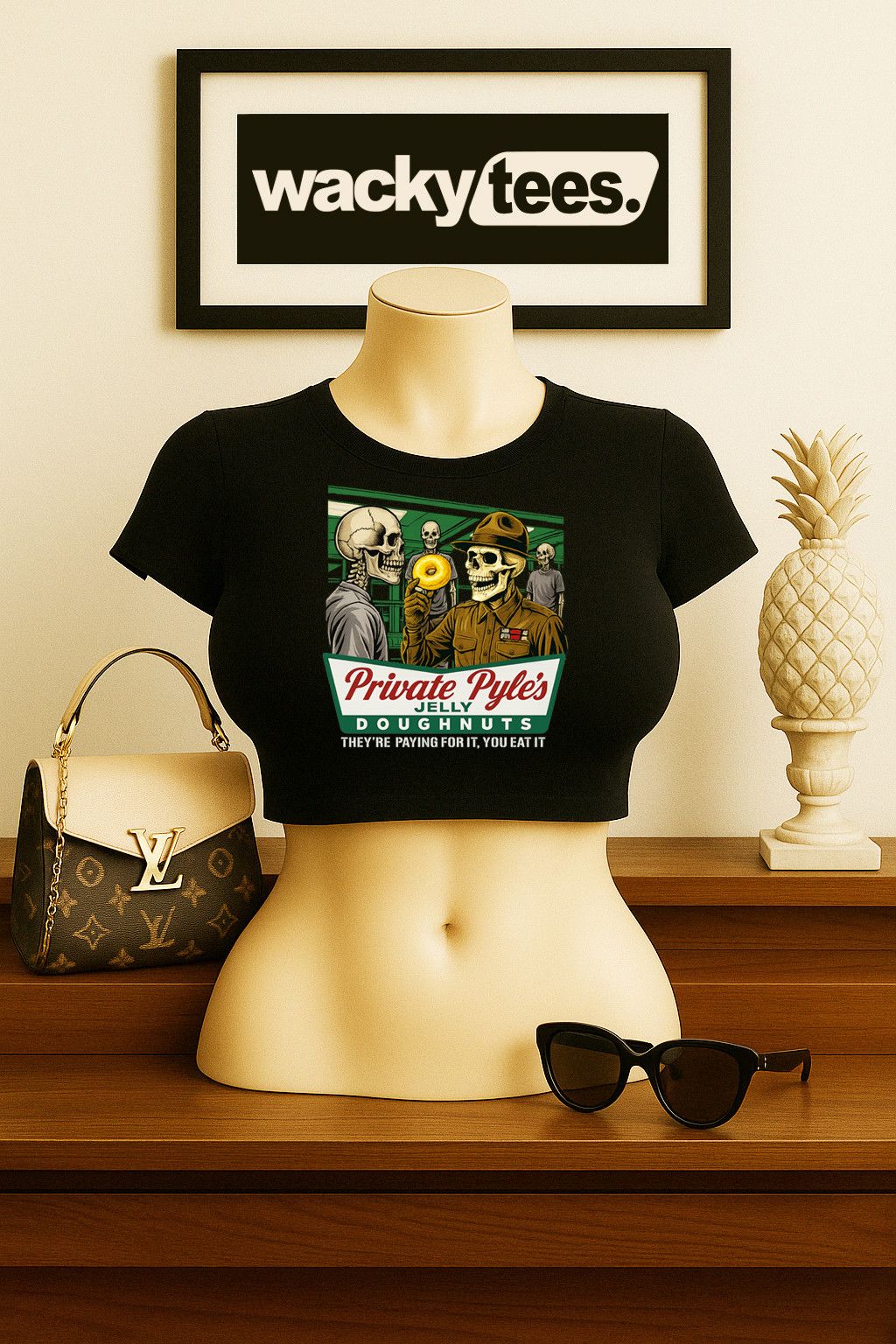 Other Private Gomer Pyles Jelly Doughnuts Full Metal Tee Shirt Size US L / EU 52-54 / 3 - 6 Thumbnail