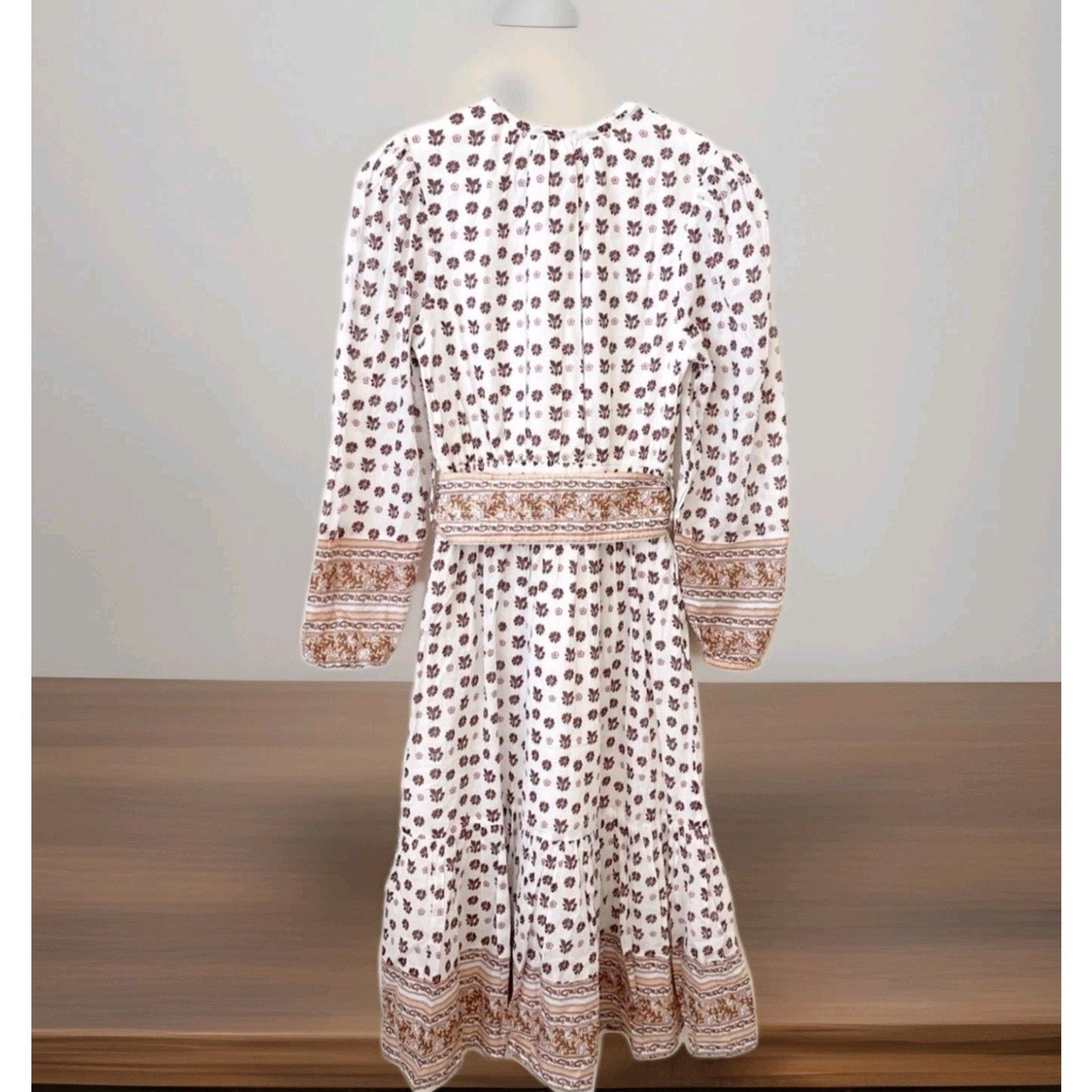 Cleobella Cleobella Blakely Midi Peasant Organic Cotton Floral Dress Size M / US 6-8 / IT 42-44 - 9 Thumbnail