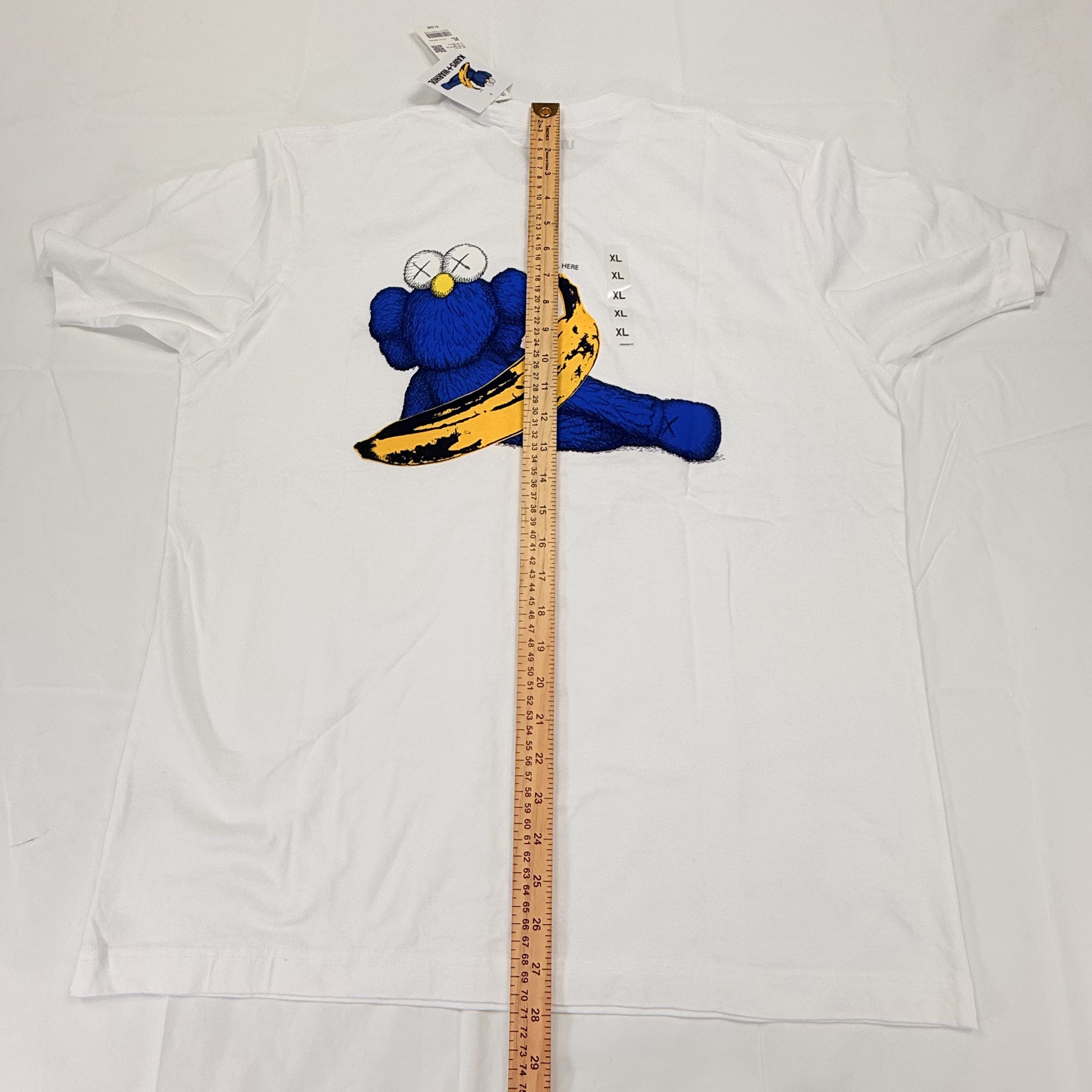 Andy Warhol × Uniqlo Uniqlo KAWS x Andy Warhol White Graphic T-Shirt XL Size US XL / EU 56 / 4 - 5 Thumbnail