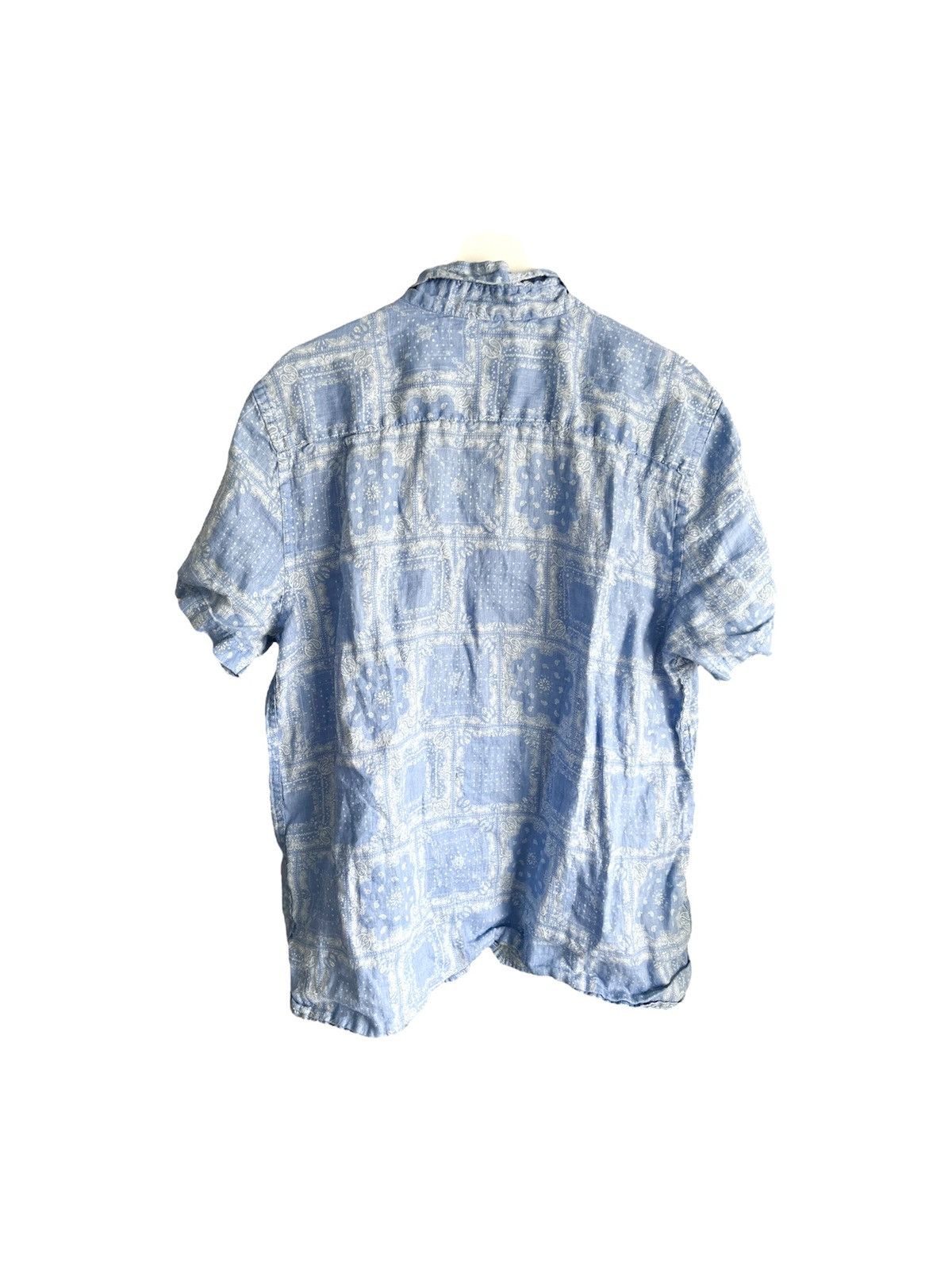 Vintage Vintage Blue Bandana Button Up Shirt Size US L / EU 52-54 / 3 - 2 Thumbnail