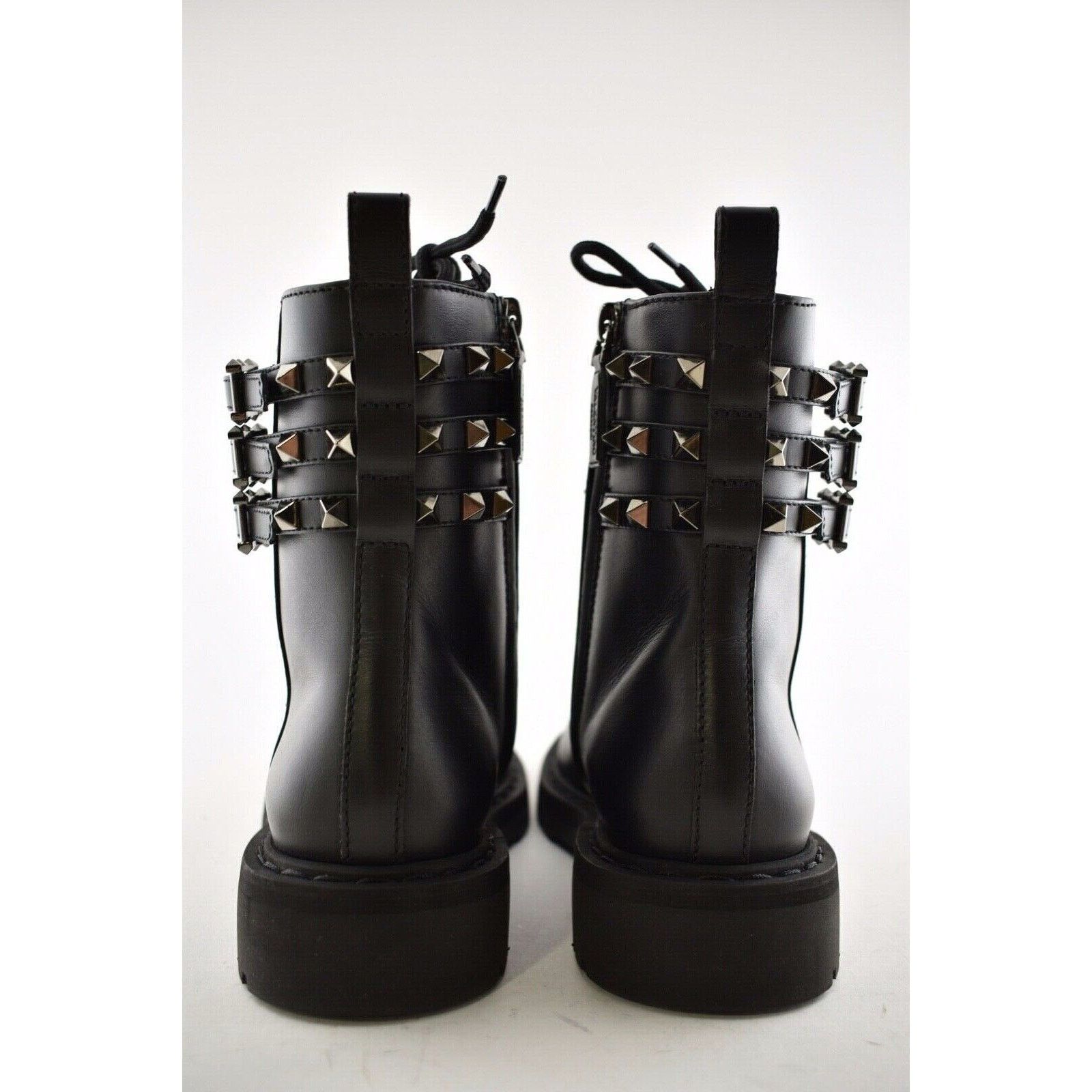Valentino Valentino Rockstud Combat 20mm Black Leather Stud Short Size US 5 / IT 35 - 11 Thumbnail