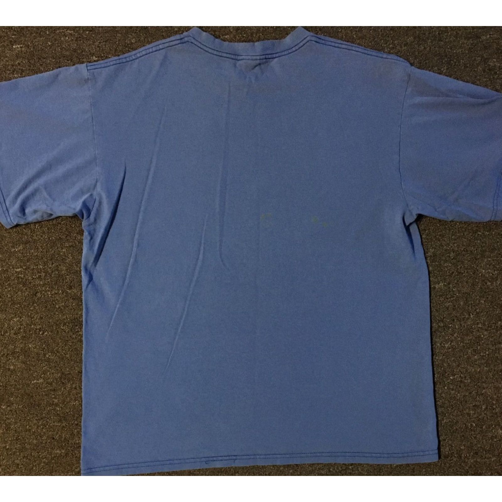 Nike VINTAGE Nike Faded Swoosh Shirt M Blue 80s 90s Grunge Hip Hop Rap Track & Field USA Swoosh Mens Shirt Size US M / EU 48-50 / 2 - 4 Thumbnail