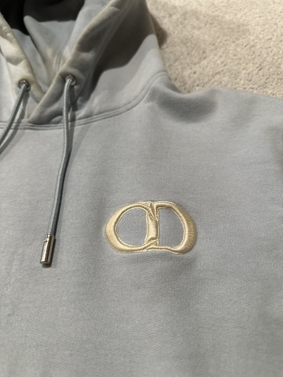 Dior Dior CD Logo Light Blue Hoodie Size US S / EU 44-46 / 1 - 3 Thumbnail