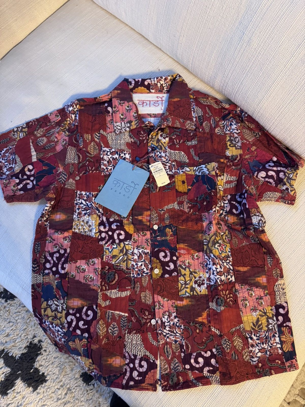 Kardo Kardo Chintan Patchwork SS Shirt NWT Size US L / EU 52-54 / 3 - 1 Thumbnail