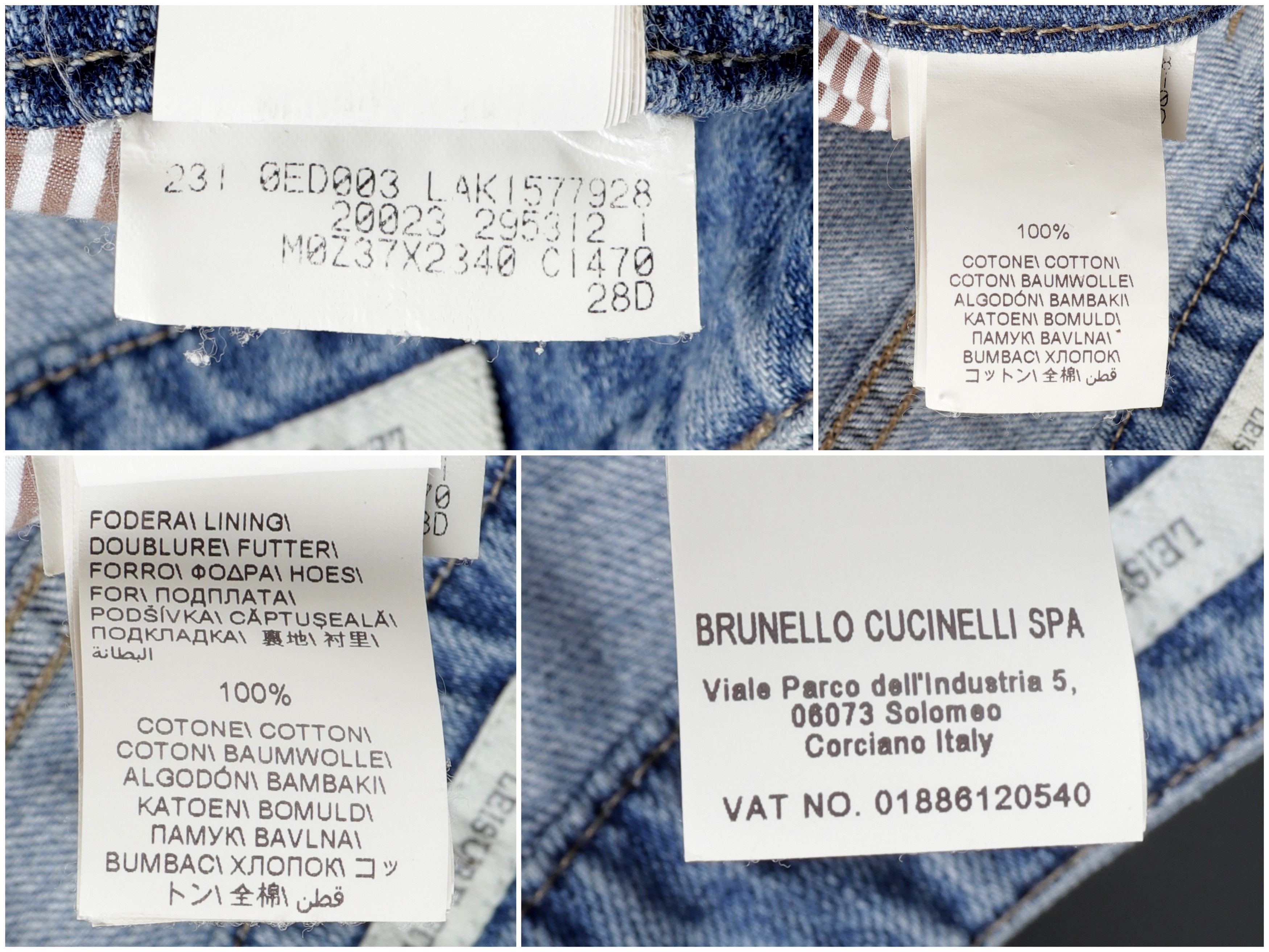 Brunello Cucinelli BRUNELLO CUCINELLI Size IT48 Distressed Blue Denim Jeans Size US 32 / EU 48 - 5 Thumbnail