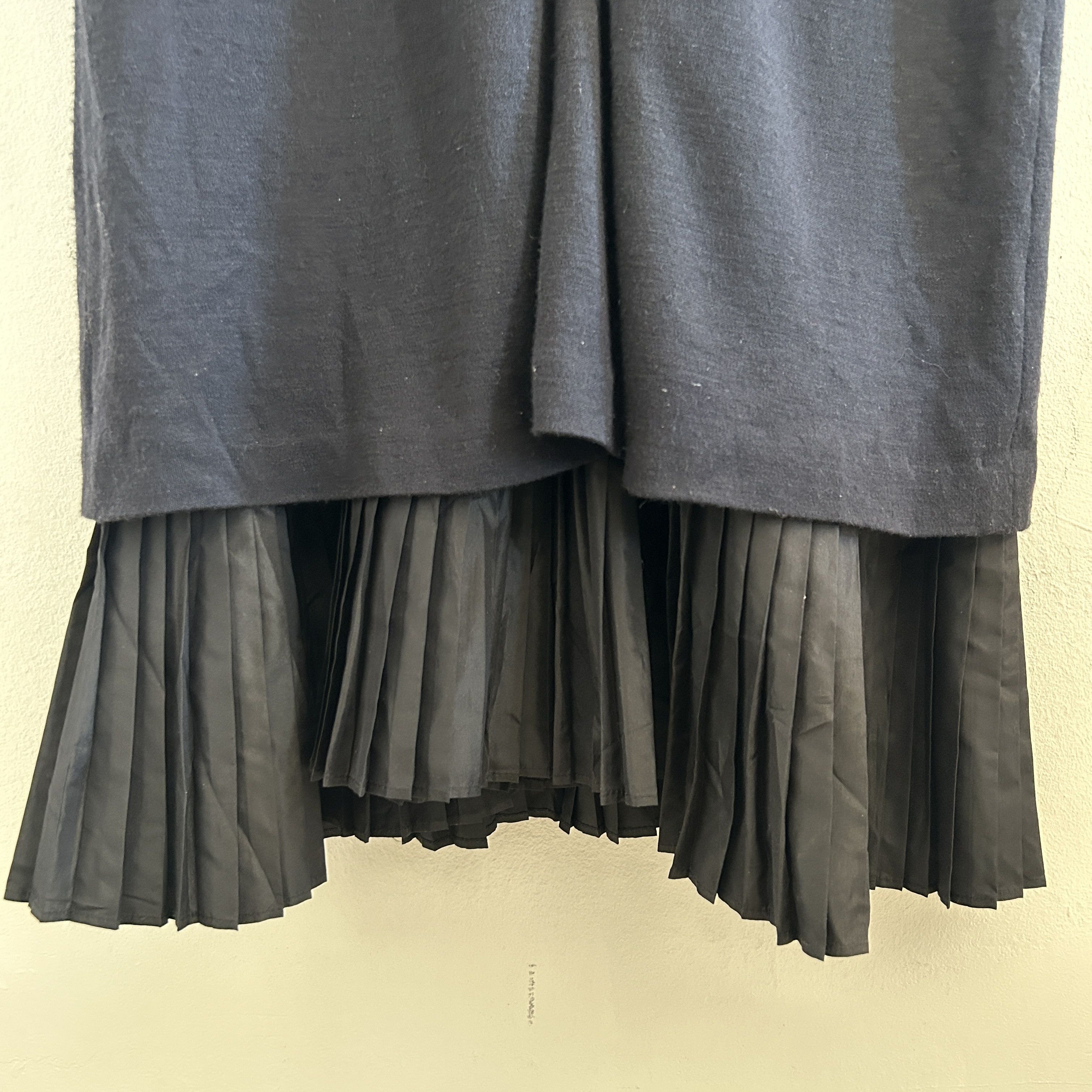 Vintage Vintage 80s Wool Silk Midi Dress Size M / US 6-8 / IT 42-44 - 11 Thumbnail
