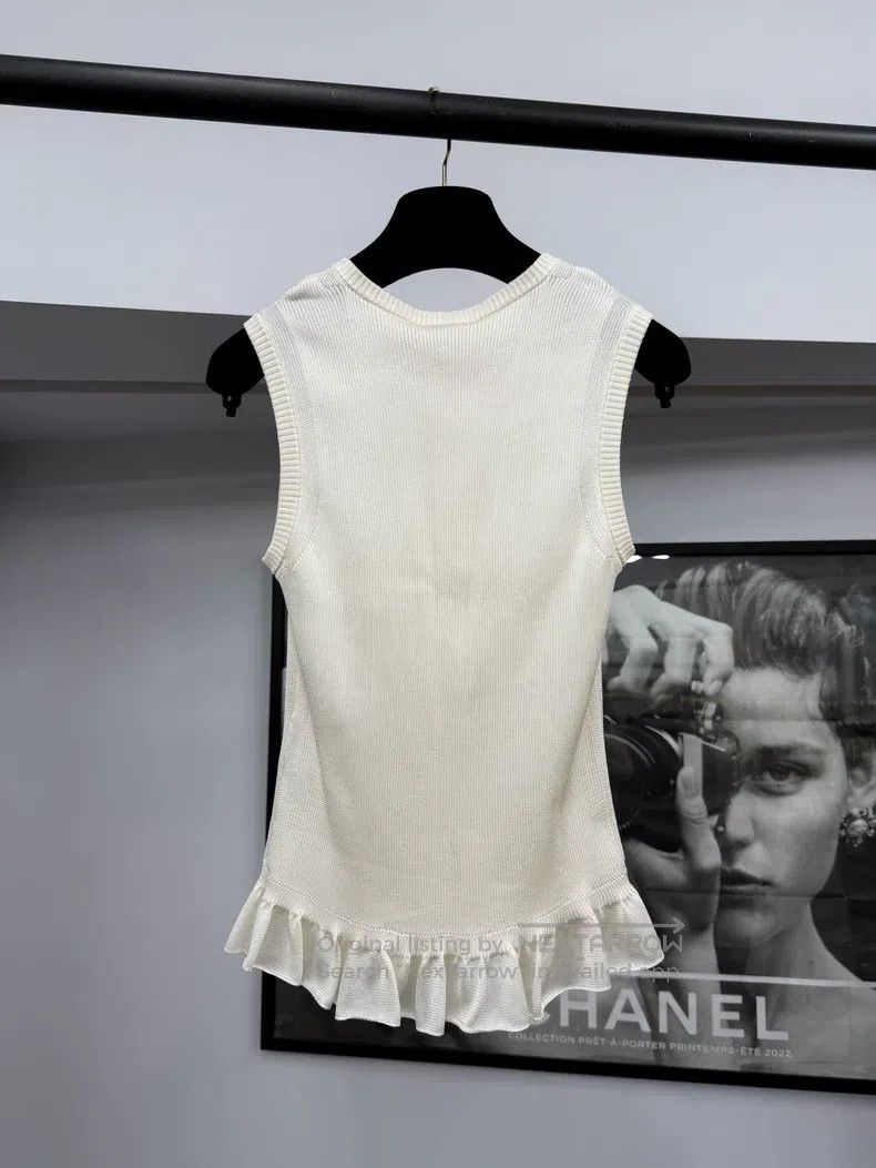 Chanel Chanel White lace sleeveless vest Size XS / US 0-2 / IT 36-38 - 3 Thumbnail