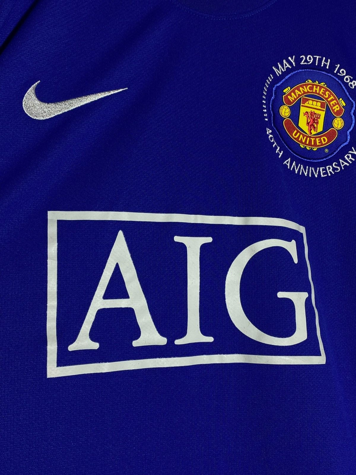 Nike #9 Berbatov Manchester United 2008/09 Long Sleeve Jersey Size US L / EU 52-54 / 3 - 3 Thumbnail