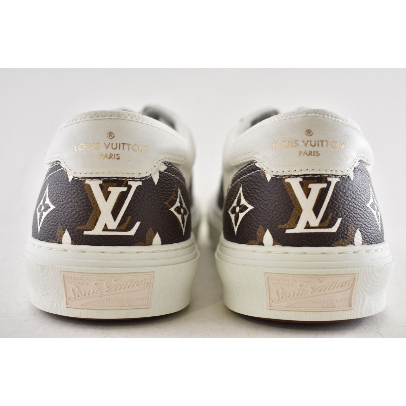 Louis Vuitton Louis Vuitton Trocadero Richelieu White Monogram Logo Low Size US 10 / EU 43 - 12 Thumbnail