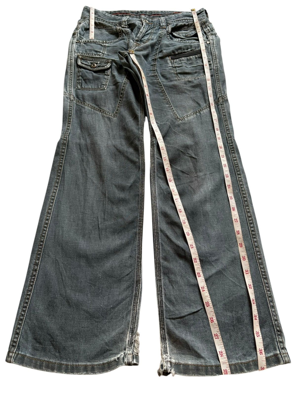 Japanese Brand Vintage Nicole Club For Men Tactical Bush Pant Flare Jeans Size US 28 / EU 44 - 13 Thumbnail