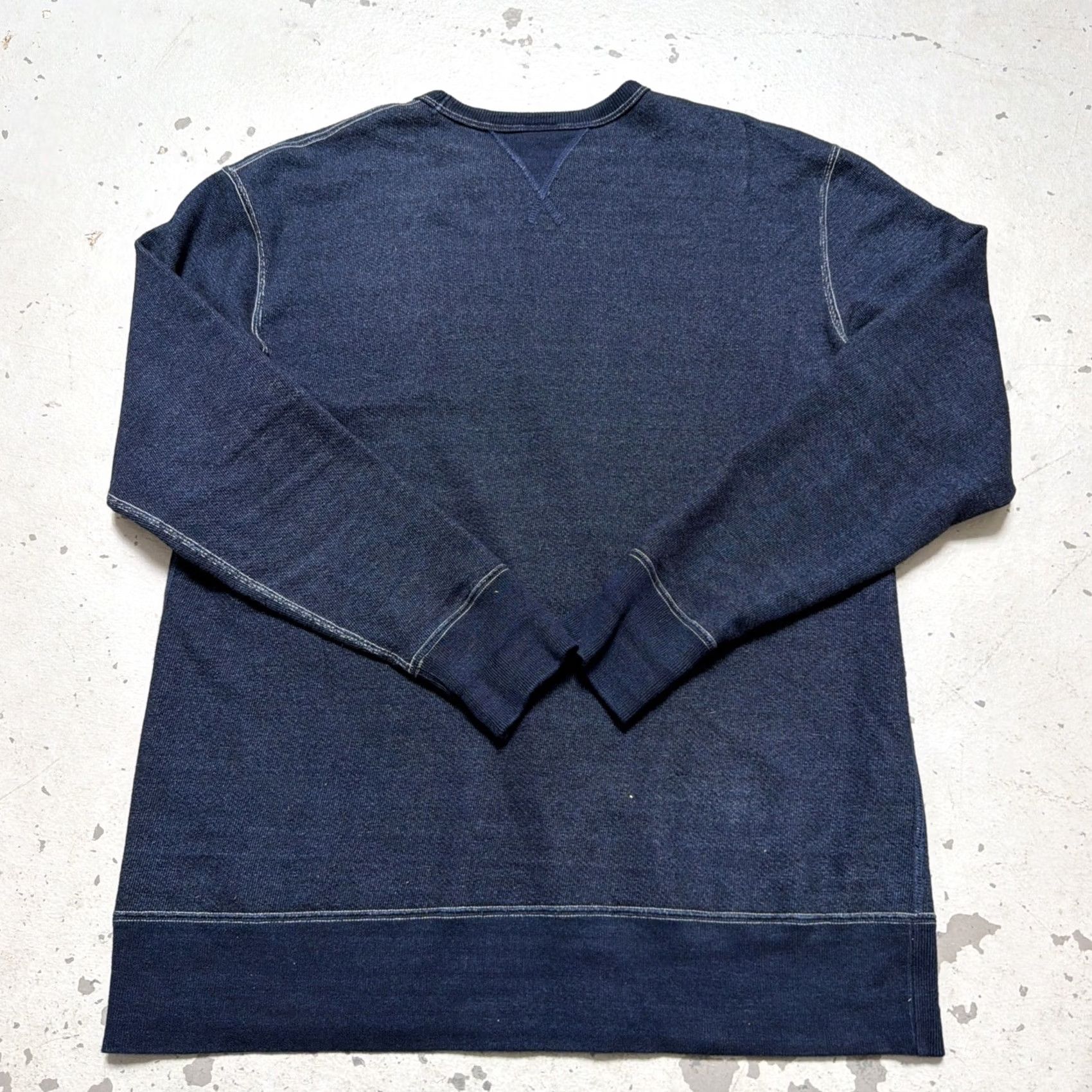 Vintage Samurai Jeans Co. Indigo Double V All Cotton Heavy Sweatshirt XXL Size US XXL / EU 58 / 5 - 6 Thumbnail