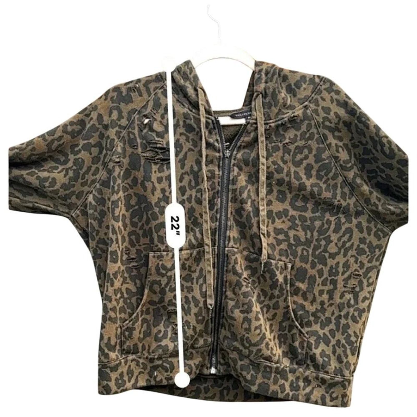 Other Disney Villain Graphic Zip Up Leopard Print Hoodie OOAK Size M / US 6-8 / IT 42-44 - 7 Thumbnail
