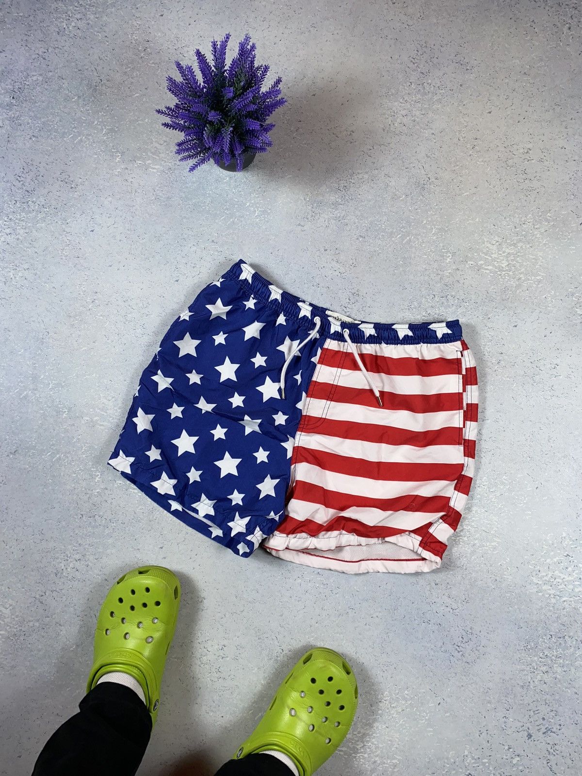 Designer Men’s Swimming Shorts In Colours American Flag Size US 32 / EU 48 - 1 Thumbnail