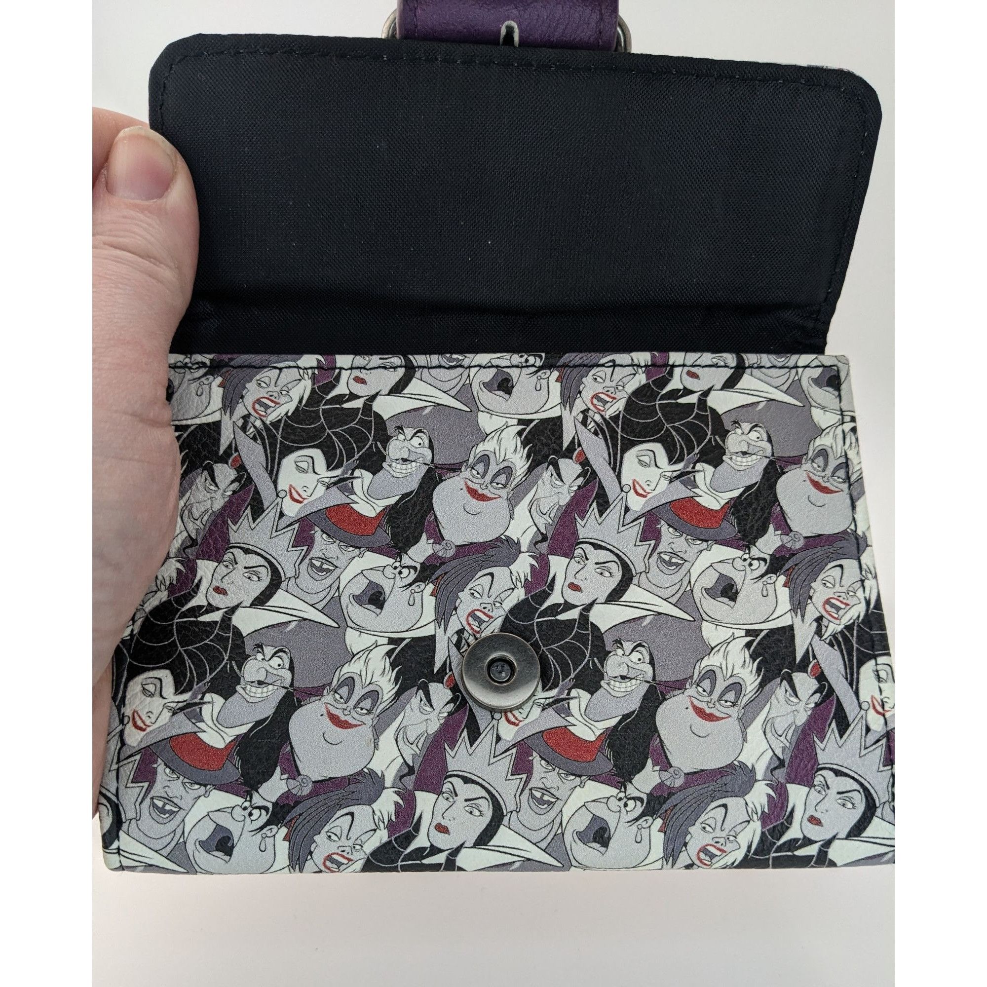 Disney Disney Loungefly Villains Wallet 5.5x4 Simulated Leather Pur Size ONE SIZE - 8 Thumbnail