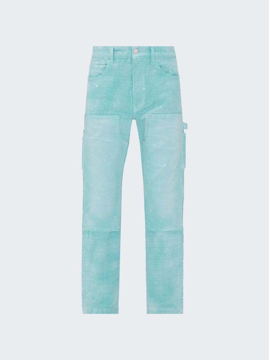 Amiri o1mle0326 Jacquard Carpenter Jeans in Blue Size US 30 / EU 46 - 2 Thumbnail