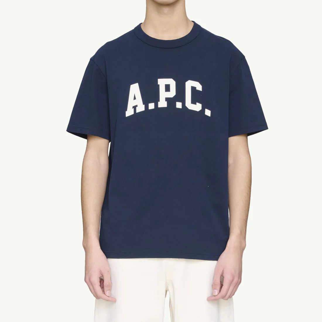 A.P.C. o1mle1125 Marcus T-Shirt in Dark Navy Size US XL / EU 56 / 4 - 2 Thumbnail