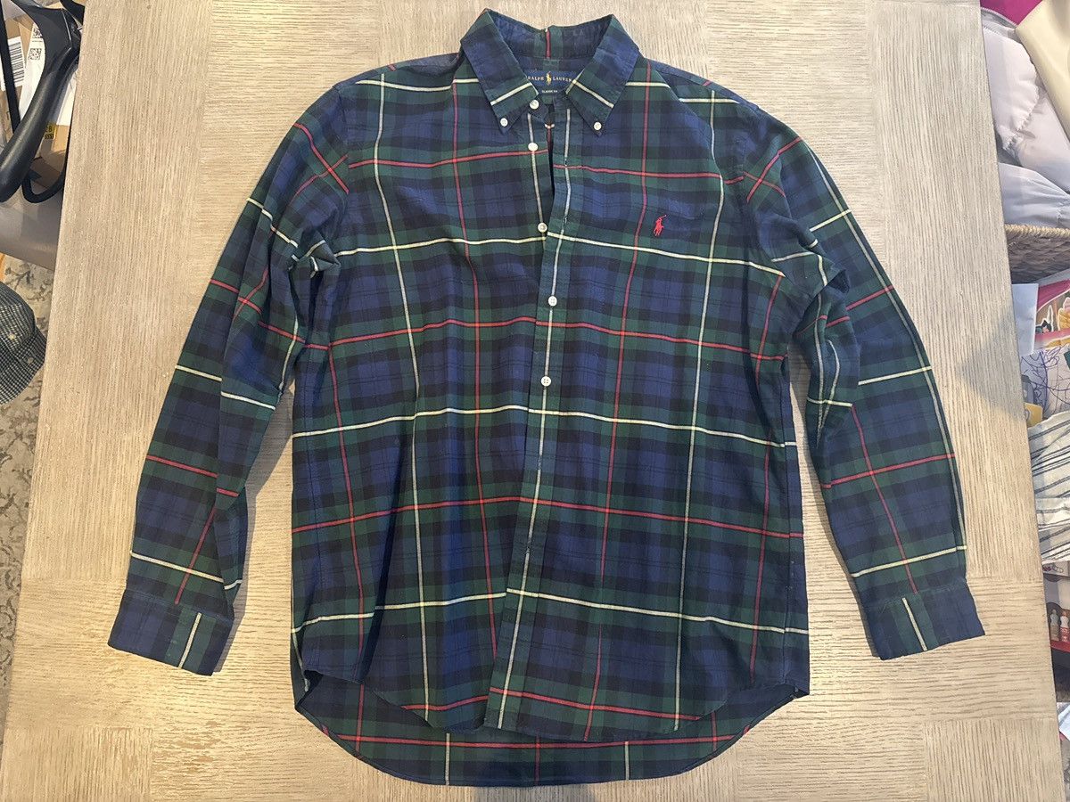Ralph Lauren Green Navy Red Button Down Size US XL / EU 56 / 4 - 1 Thumbnail
