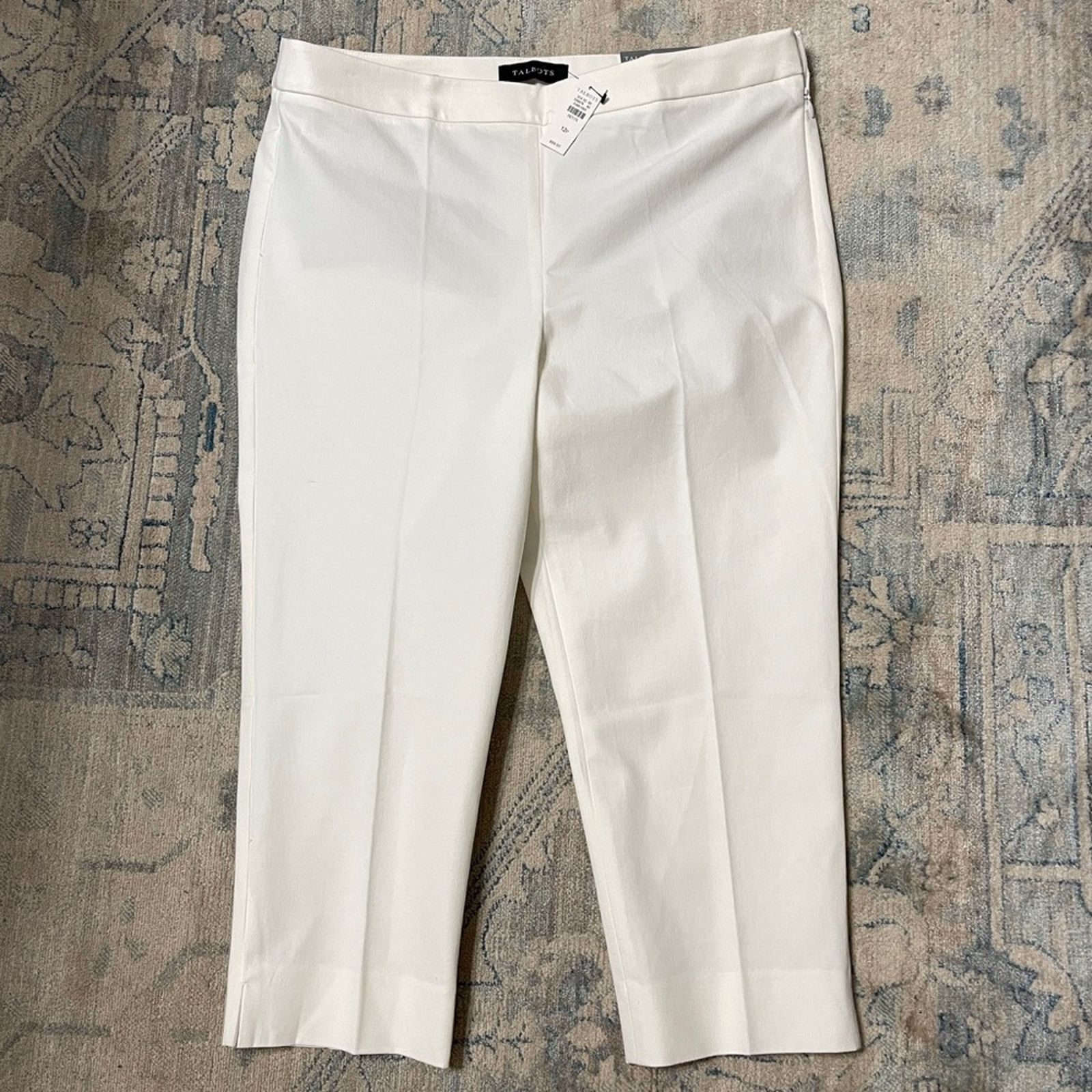 Other TALBOTS CHATHAM CROP PANTS WHITE Size 12P Size 34" / US 12 / IT 48 - 4 Thumbnail