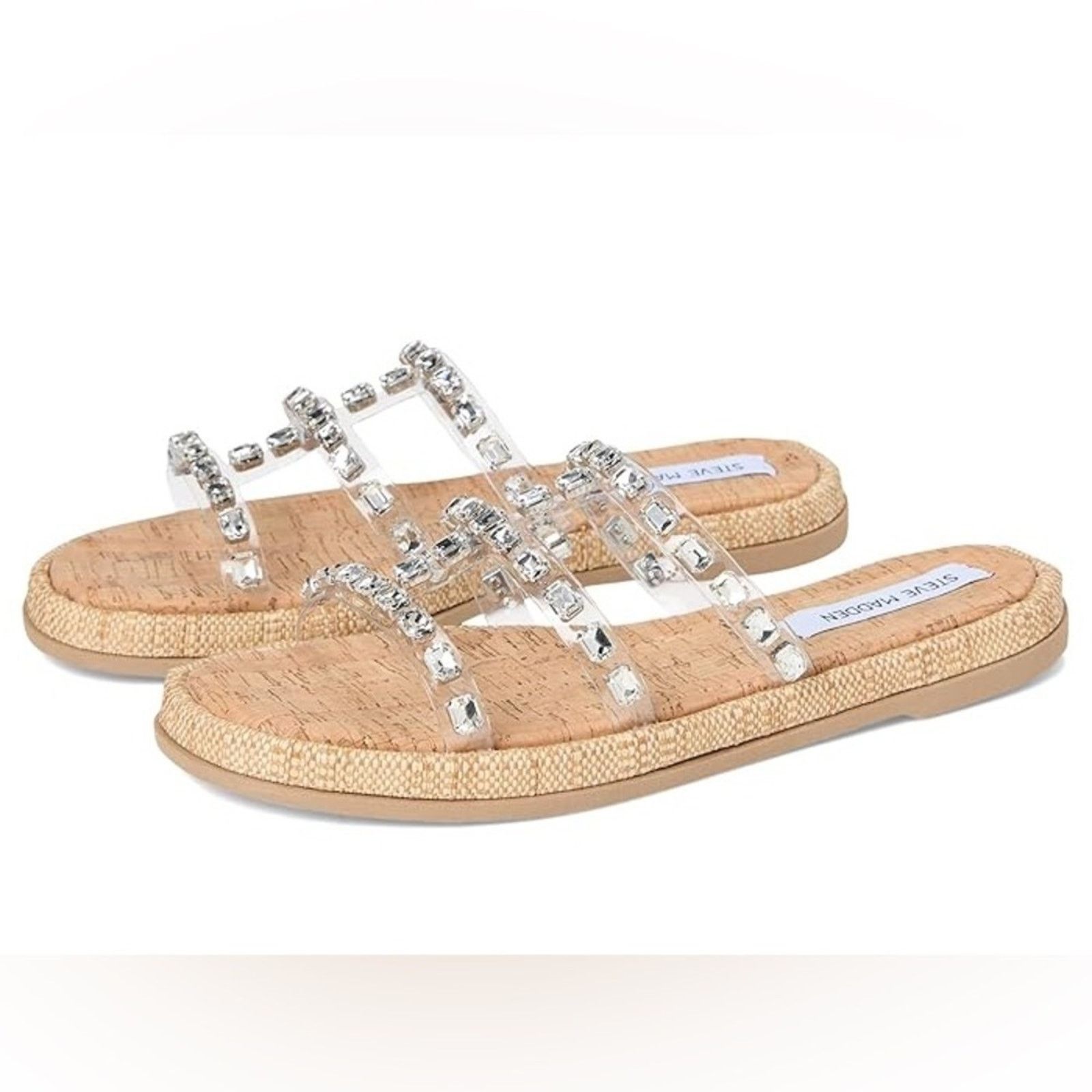 Steve Madden Steve Madden Women's Sandals with Clear and Silver Accents Size US 8 / IT 38 - 1 Thumbnail