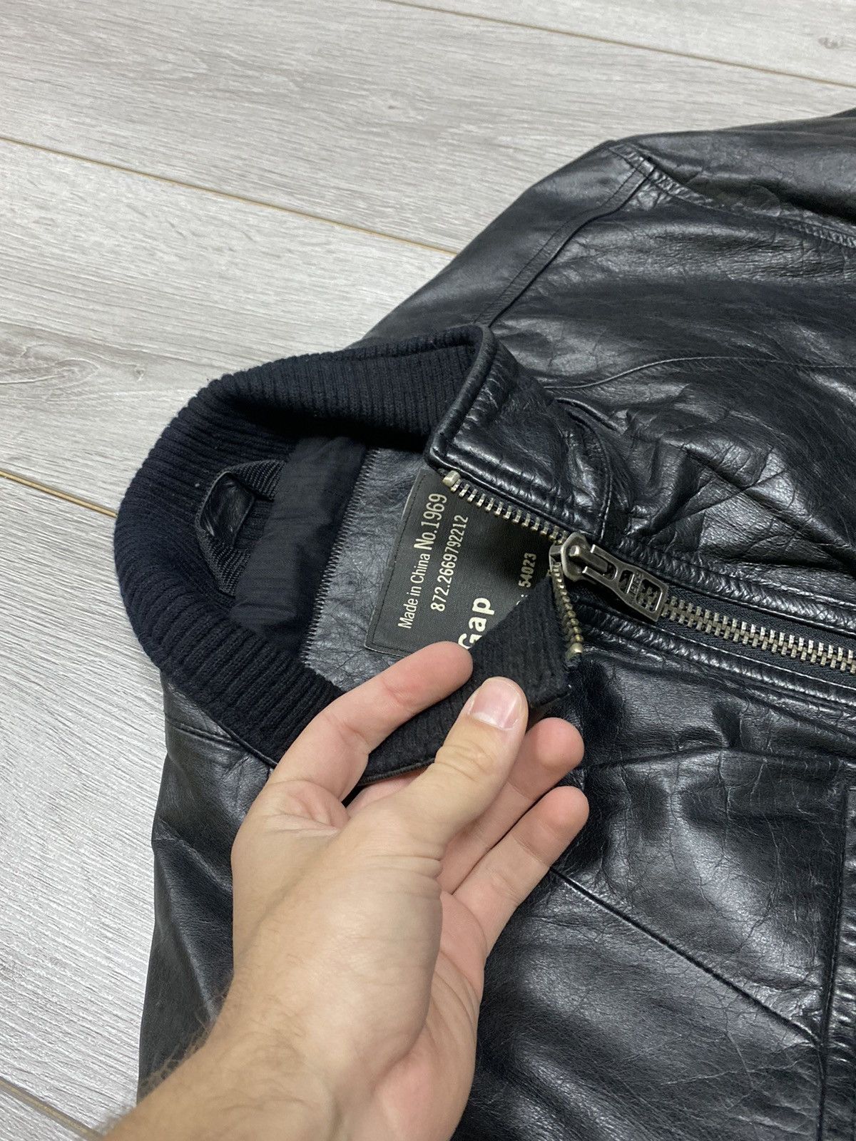 Gap GAP vintage leather jacket zip up Size US L / EU 52-54 / 3 - 12 Thumbnail