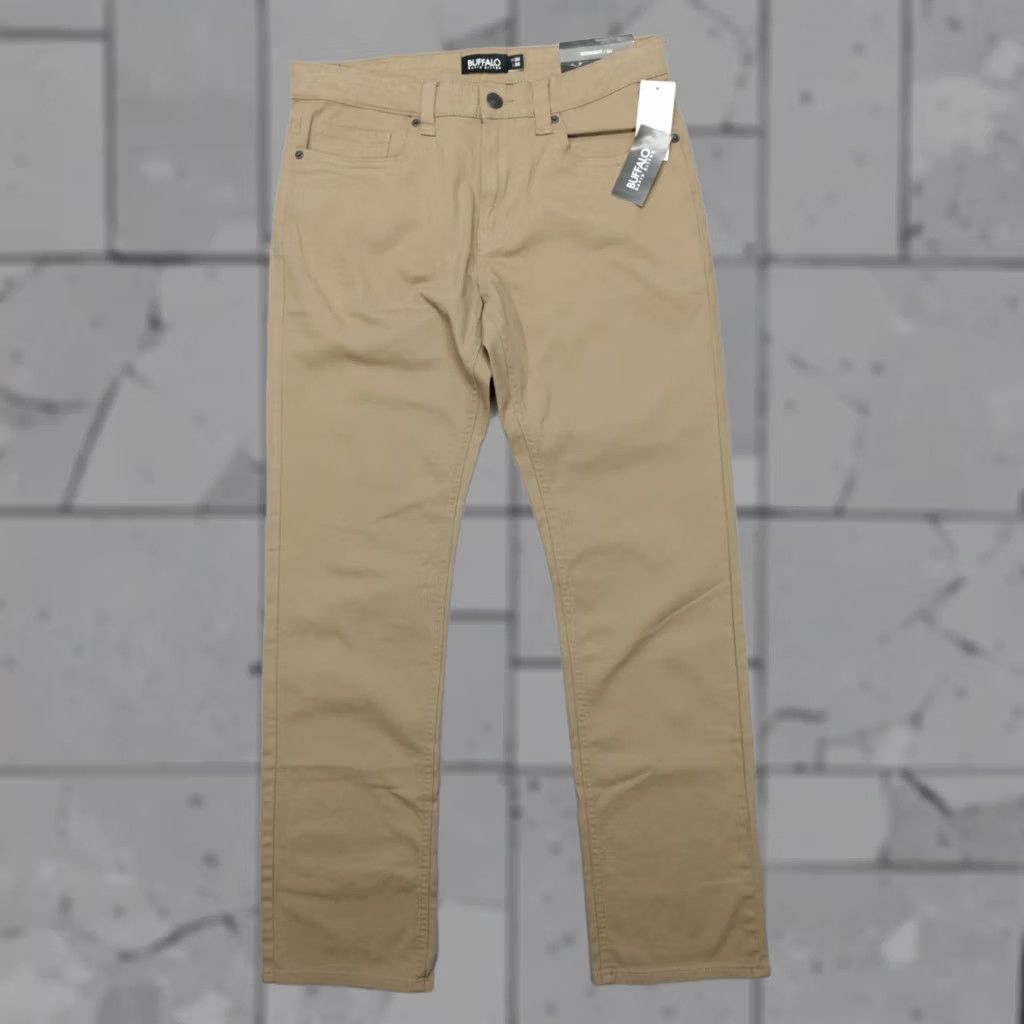 Buffalo David Bitton Buffalo David Bitton Jeans Beige Dark Straight Six Pants Men 32x32 Regular 5-Pocket Cotton Blend Denim Jeans Mens Size US 32 / EU 48 - 1 Thumbnail