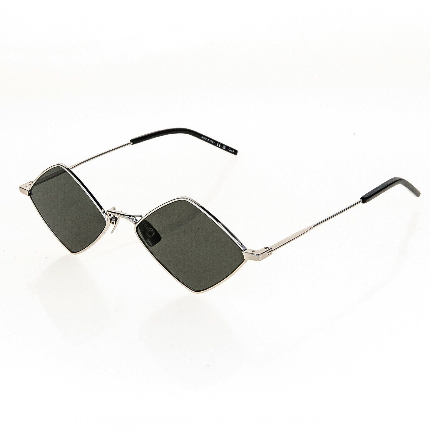 SAINT LAURENT LISA YSL SL302 001 Silver Black Sunglasses 302