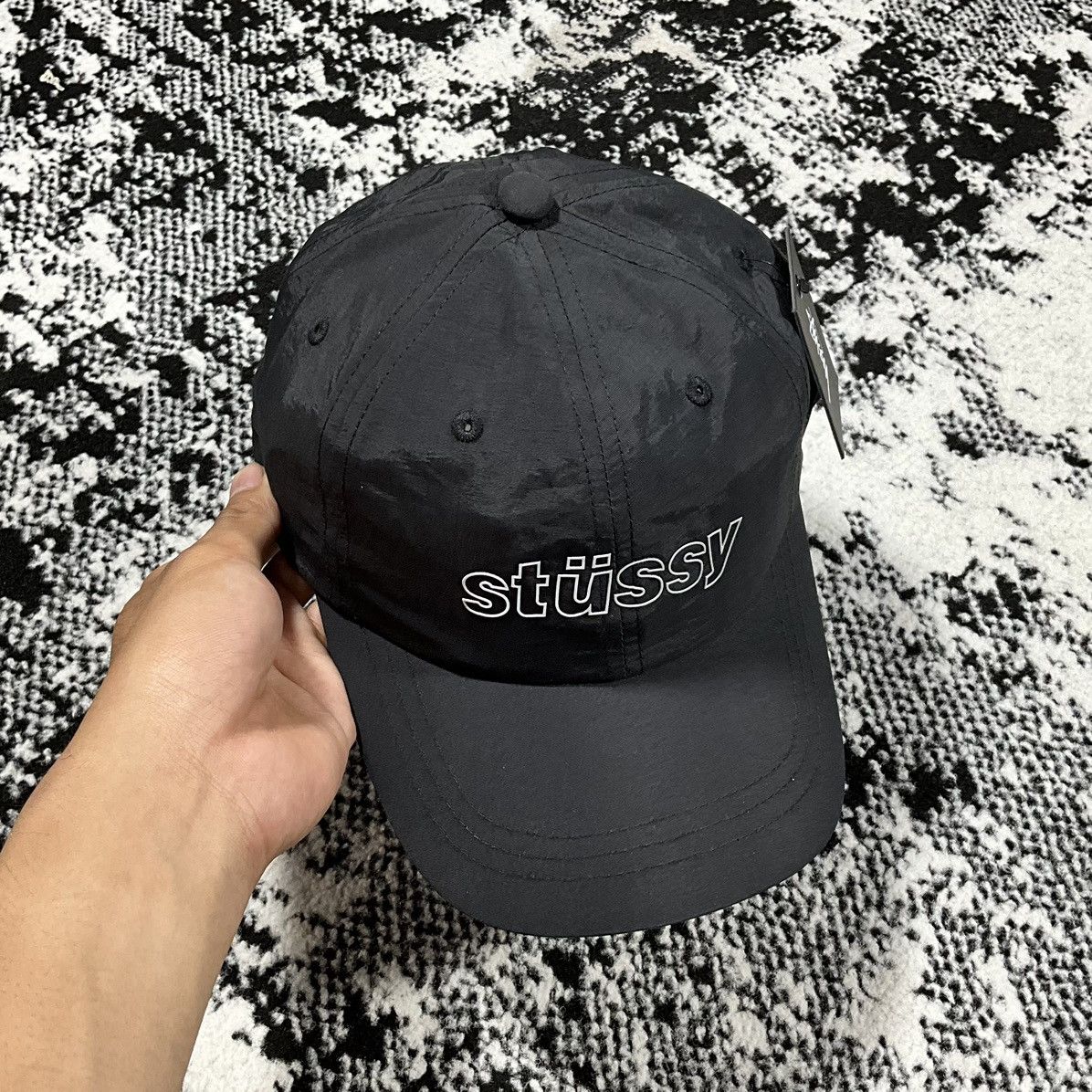 Stussy STUSSY NYLON REFLECTIVE CAP IN BLACK Size ONE SIZE - 2 Thumbnail