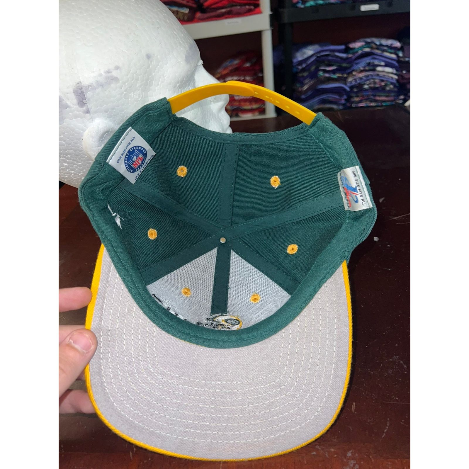 Logo Athletic Vintage Green Bay Packers Snapback Logo 7 Cap Hat NFL VTG Size ONE SIZE - 6 Thumbnail