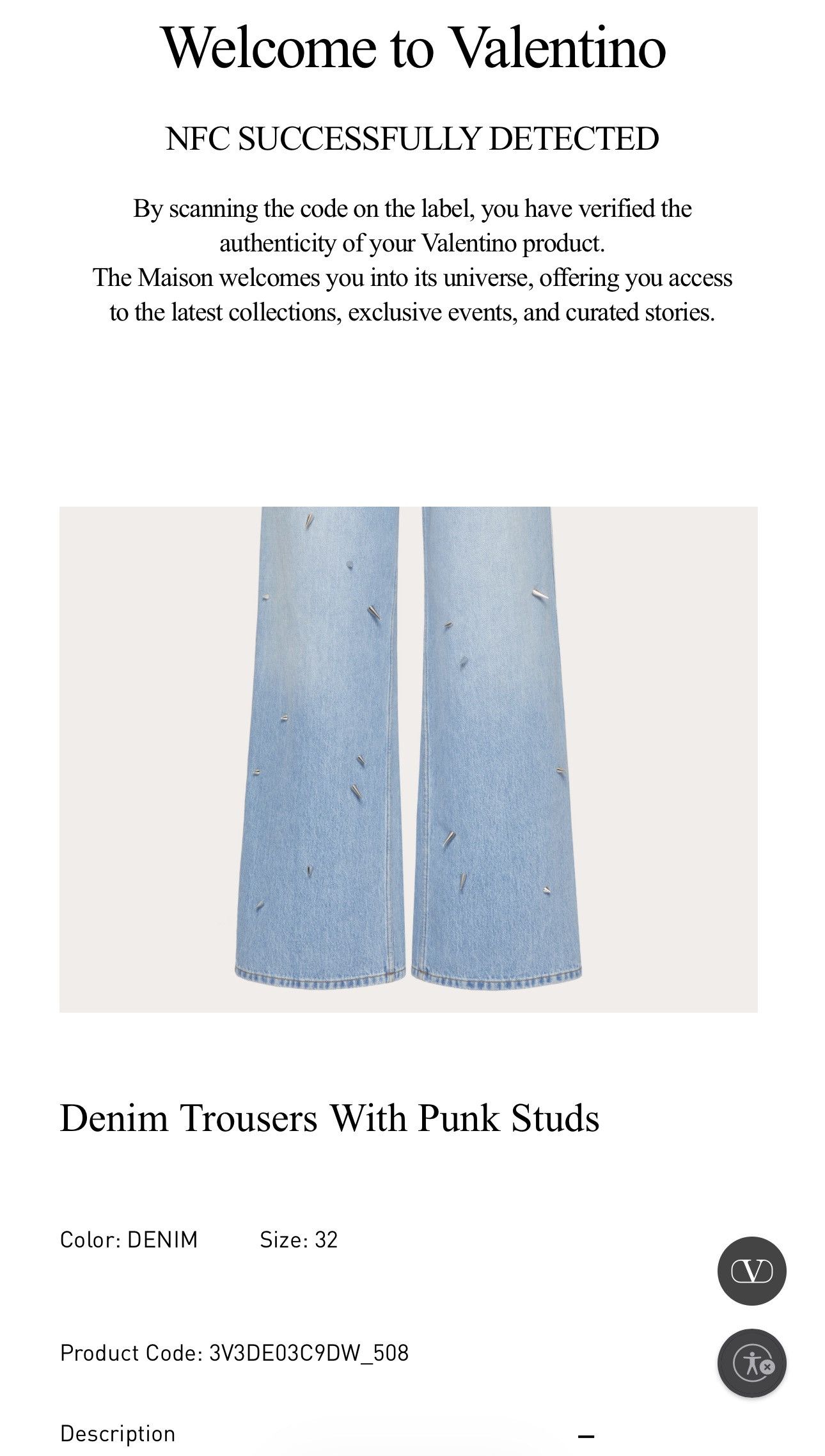 Valentino EXCLUSIVE Valentino Spike Denim Jeans Size US 32 / EU 48 - 8 Thumbnail