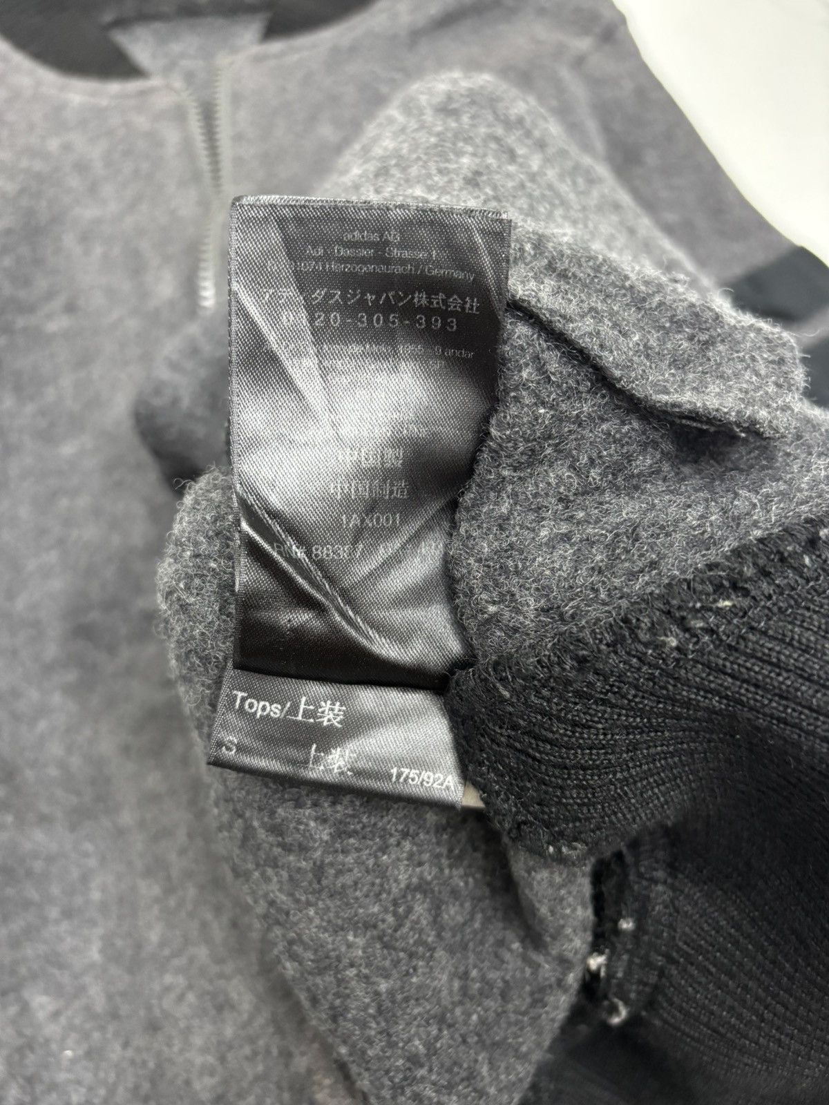 Adidas × Y-3 × Yohji Yamamoto Y-3 Yohji Yamamoto Adidas Black Wool Sweater Size XS / US 0-2 / IT 36-38 - 9 Thumbnail