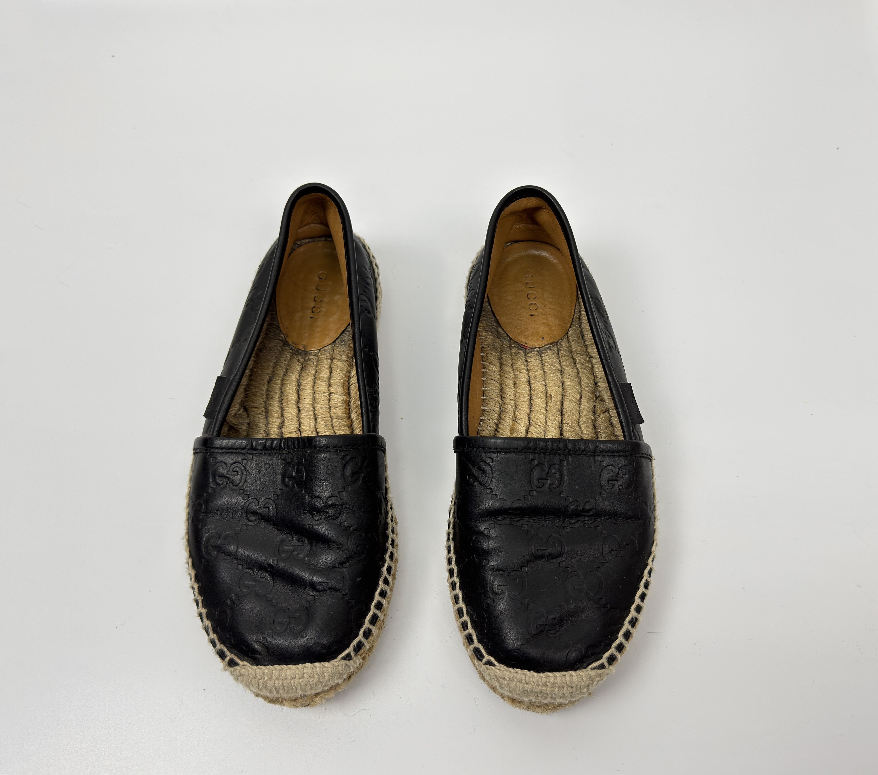 Gucci GUCCI Monogram GG Leather Women's Espadrilles Size 36 Size US 6 / IT 36 - 4 Thumbnail