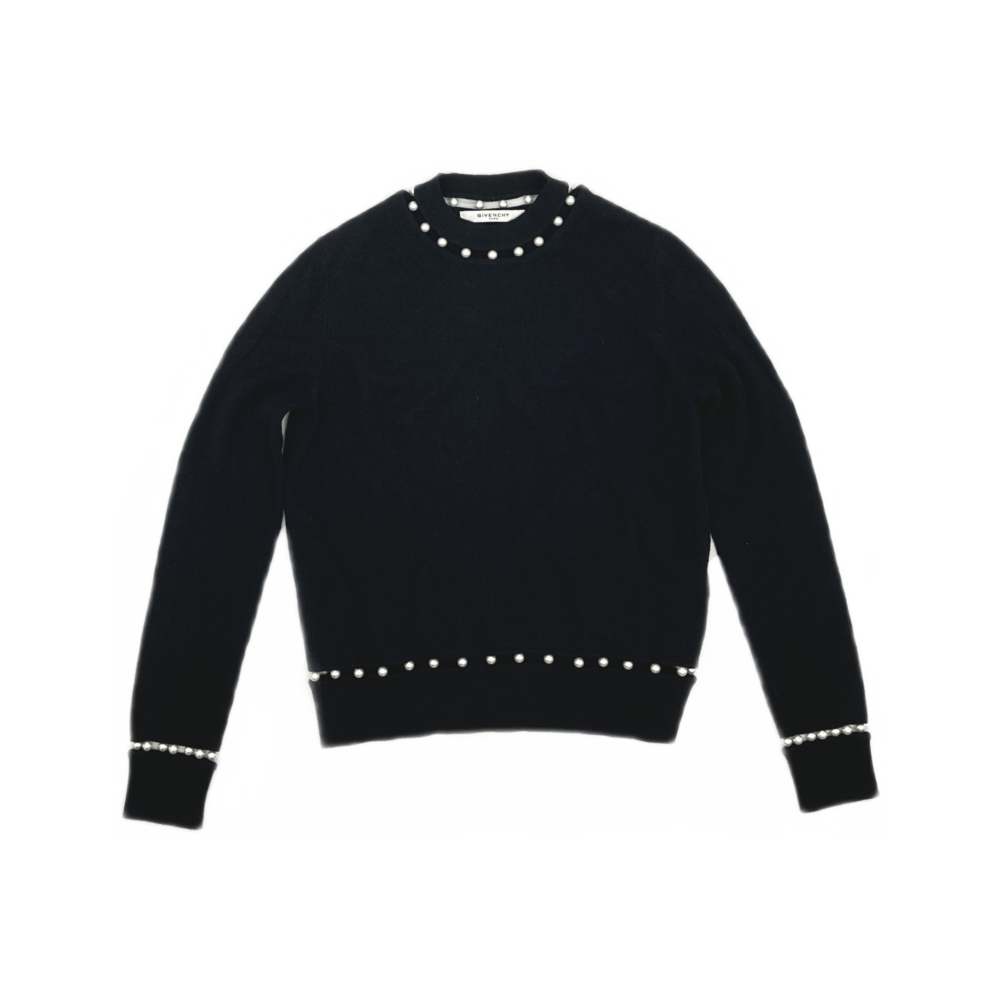 Givenchy Givenchy Pearl Embellished Knit Sweater Size S Size US S / EU 44-46 / 1 - 1 Thumbnail