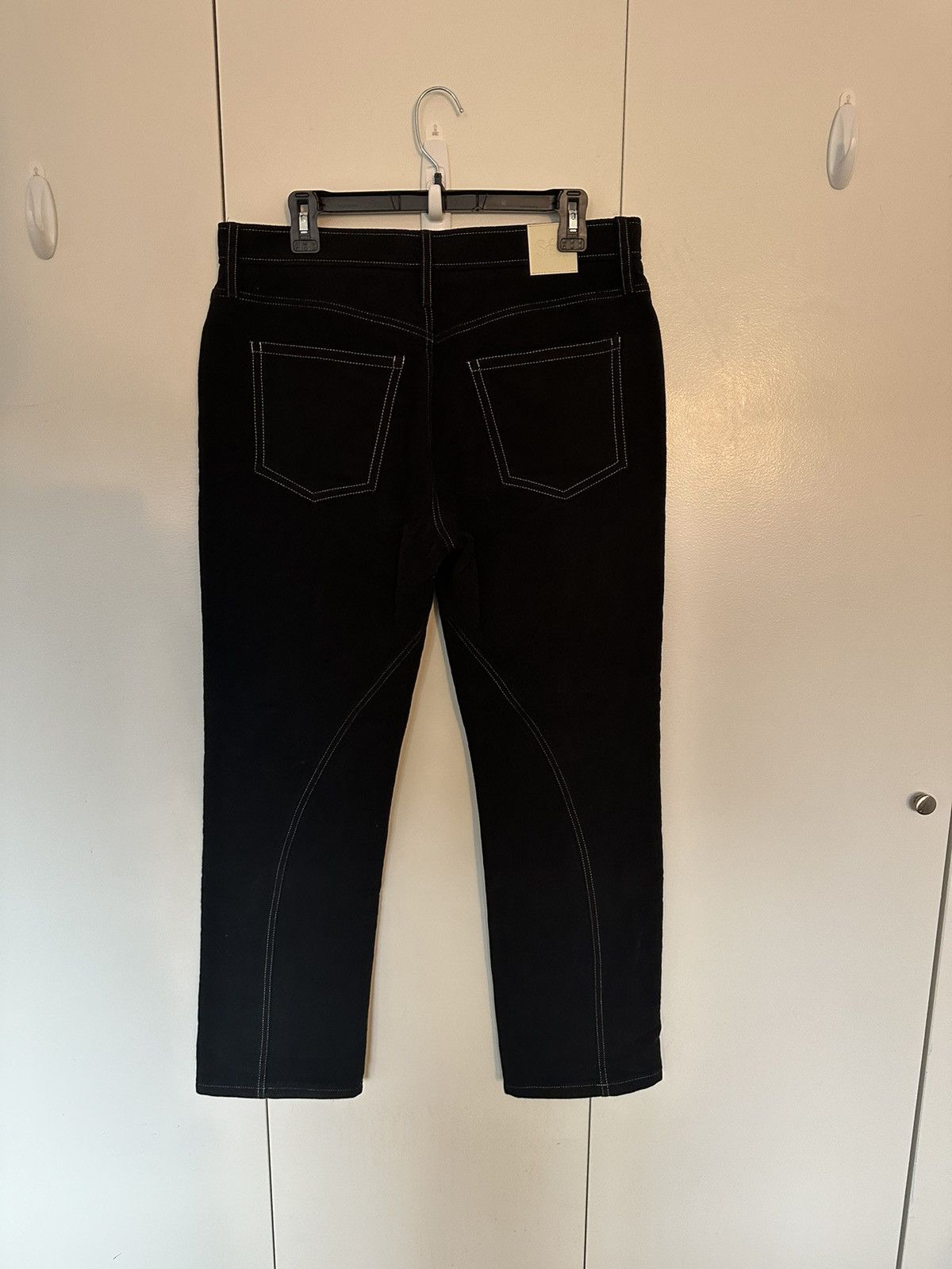 Sefr Black Bonanza Moleskine Trousers Size US 32 / EU 48 - 2 Thumbnail