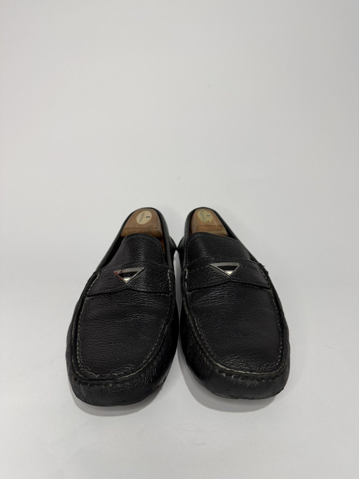 Prada Prada Black Leather Driver Loafer Size 7.5 UK/ 8.5 US/ 41 EU Size US 8.5 / EU 41-42 - 4 Thumbnail
