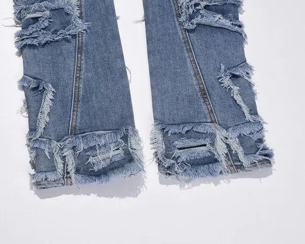 Vintage Fukuoka x Ema ripped fade flare damaged jeans Size US 30 / EU 46 - 4 Thumbnail