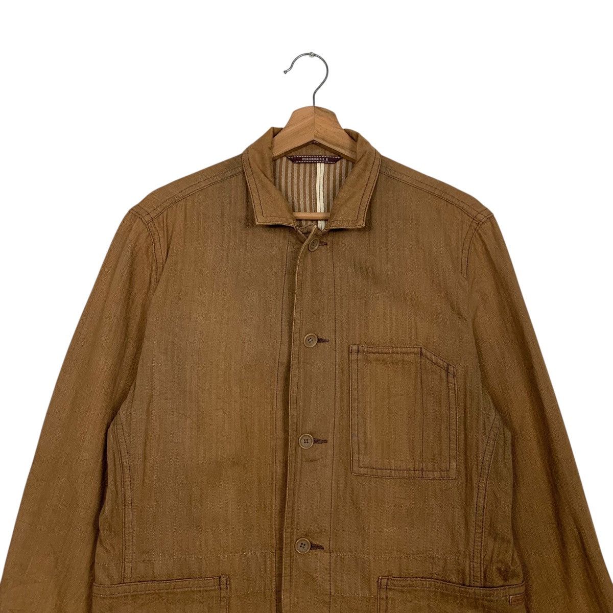Japanese Brand Vintage 90’s CROCODILE Casual Work Jacket #2823-C127 Size US M / EU 48-50 / 2 - 2 Thumbnail