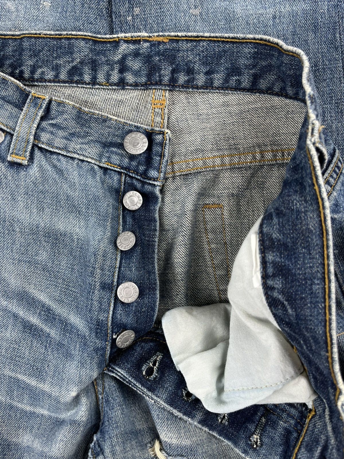 Helmut Lang AW99 Helmut Lang Distressed Painter Denim Jeans Size US 30 / EU 46 - 7 Thumbnail