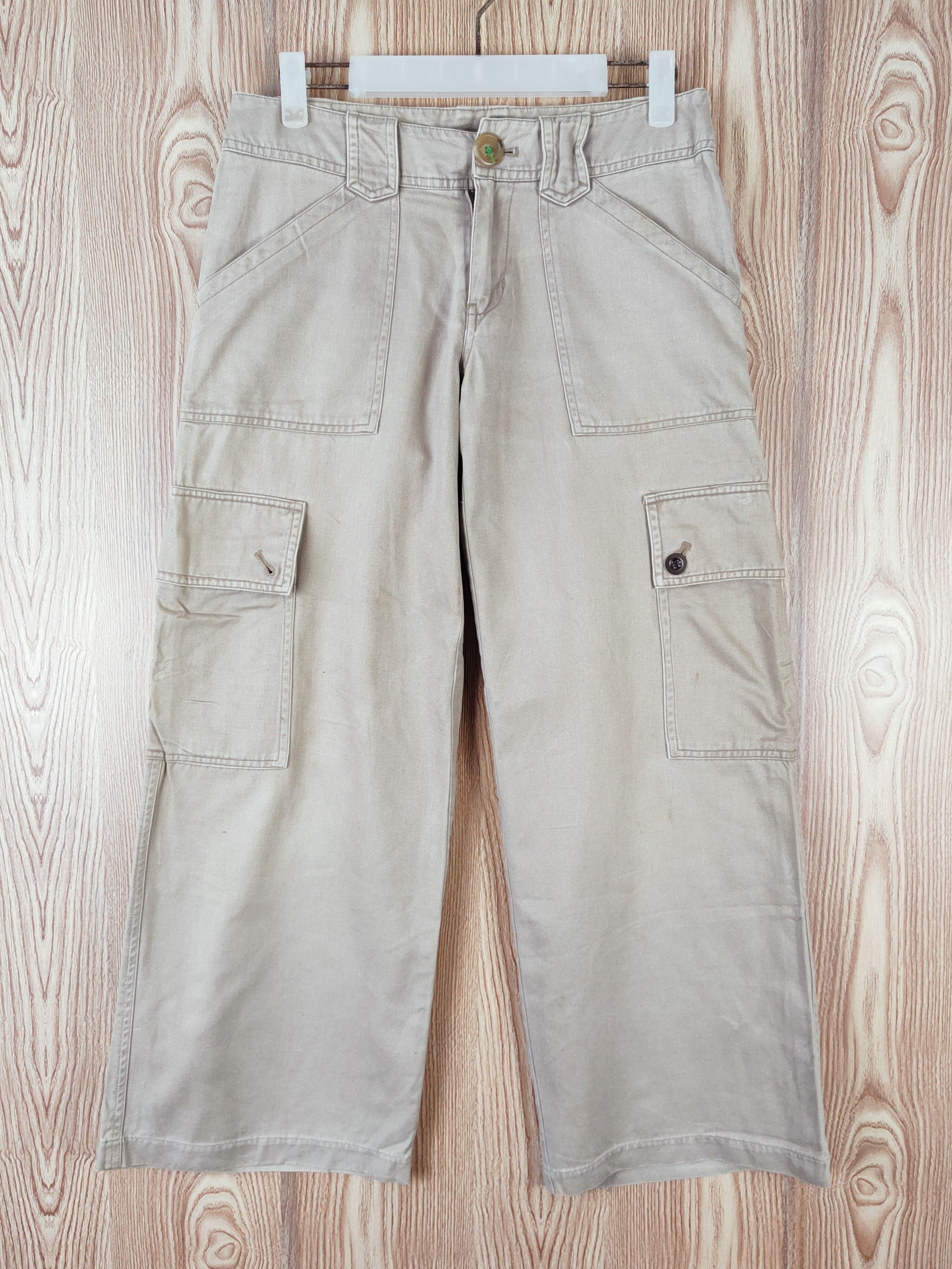 Japanese Brand Rio Sister Division Beige Multipocket Cargo Pants #W458 Size 29" - 1 Thumbnail