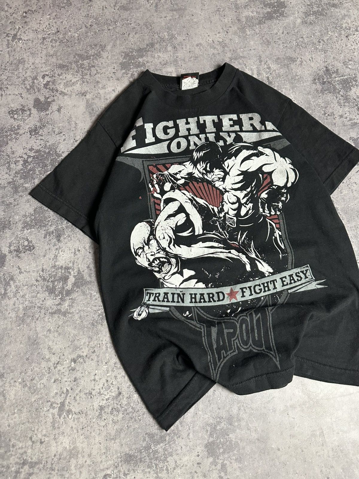 Tapout Vintage Y2K Tapout 'Fighters Only' Affliction Skate T-Shirt Size US S / EU 44-46 / 1 - 2 Thumbnail