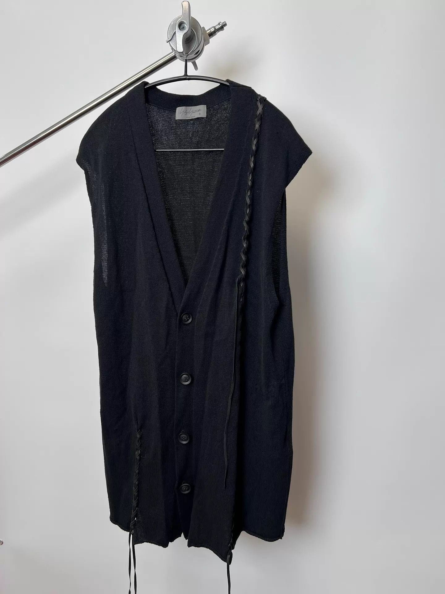 Yohji Yamamoto Yohji Yamamoto Cowhide Knot Drape Main Line Vest Size US L / EU 52-54 / 3 - 2 Thumbnail
